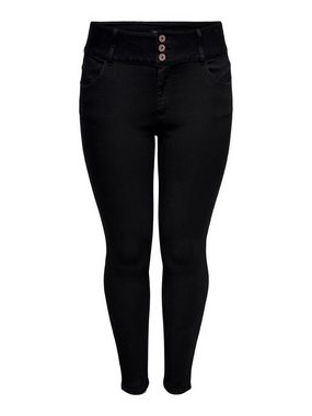 ONLY CARMAKOMA Skinny-fit-Jeans Skinny Stretch Jeans Curvy Plus Size Denim CARANNA Übergröße (1-tlg) 3914 in Schwarz