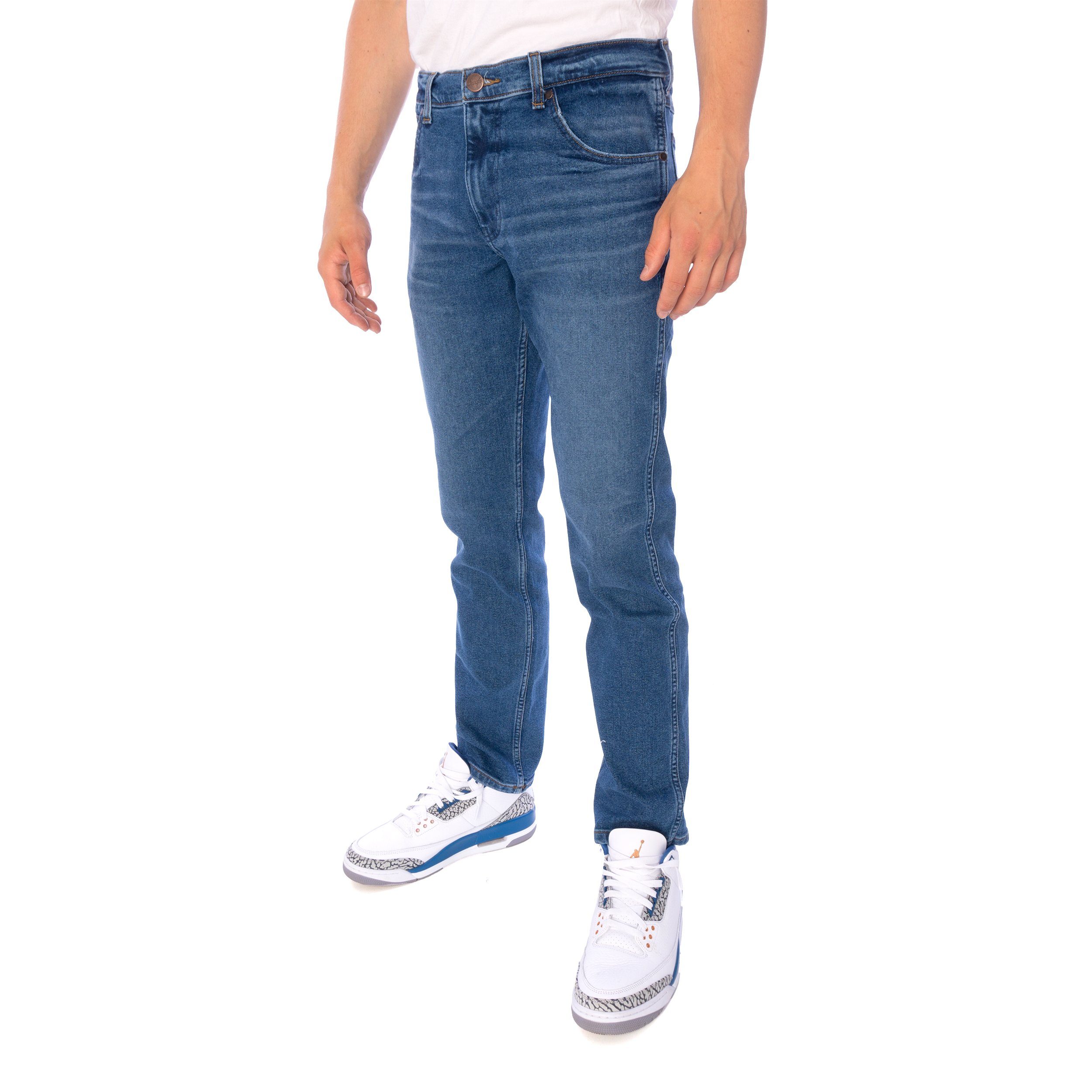 Wrangler Regular-fit-Jeans Jeans Wrangler Greensboro Smoke Sea (1-tlg)