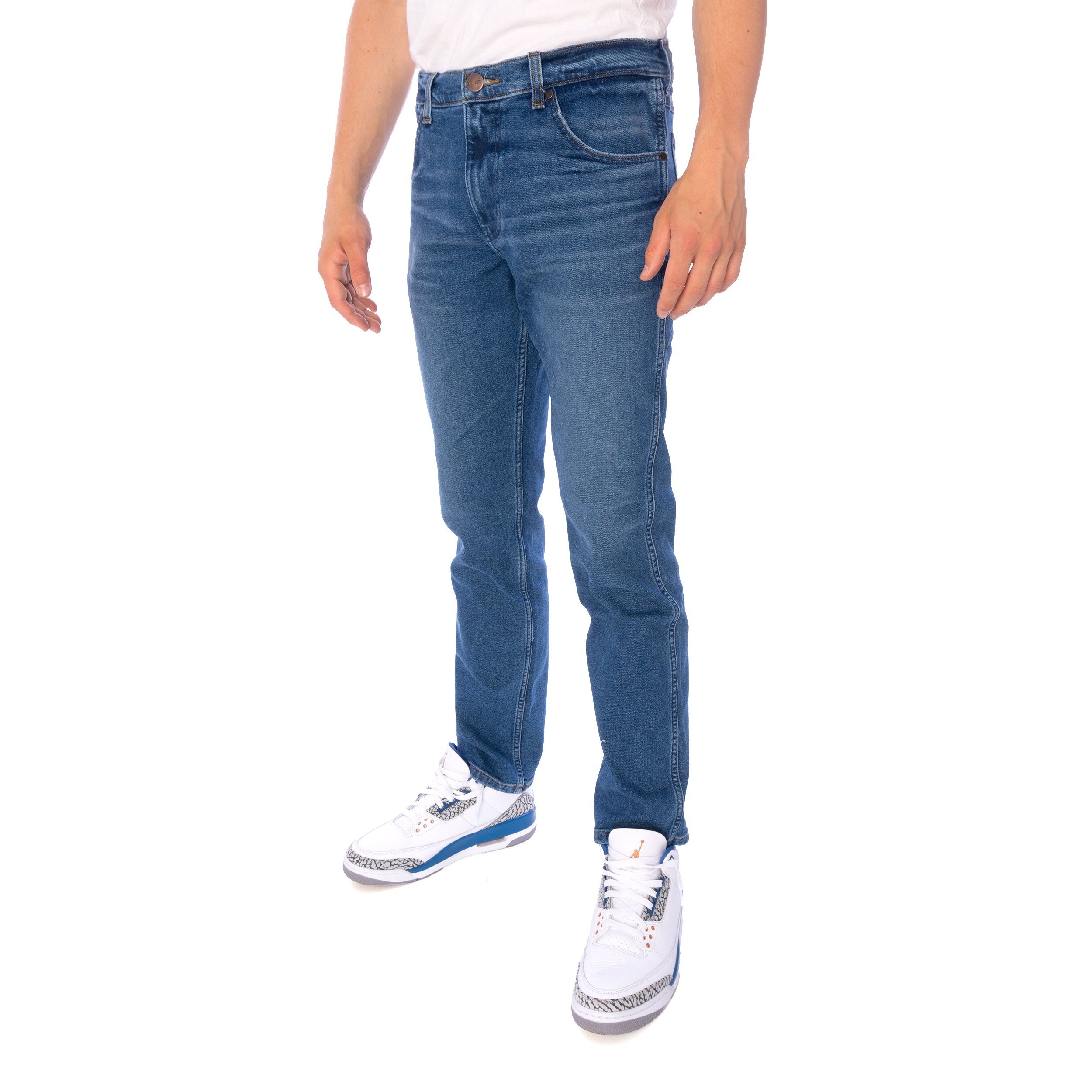 Wrangler (1-tlg) Regular-fit-Jeans Wrangler Smoke Jeans Greensboro Sea