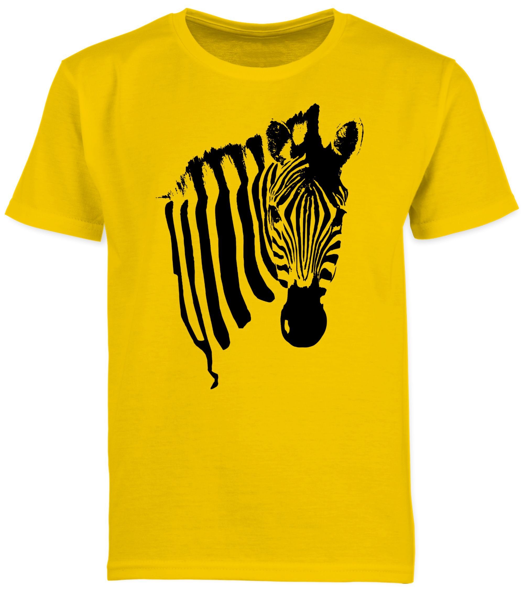 Shirtracer T-Shirt Geschenk Zebra I Zebramuster I Zebrastreifen I Zebra-Kostüm Safari I (1-tlg) Zebra