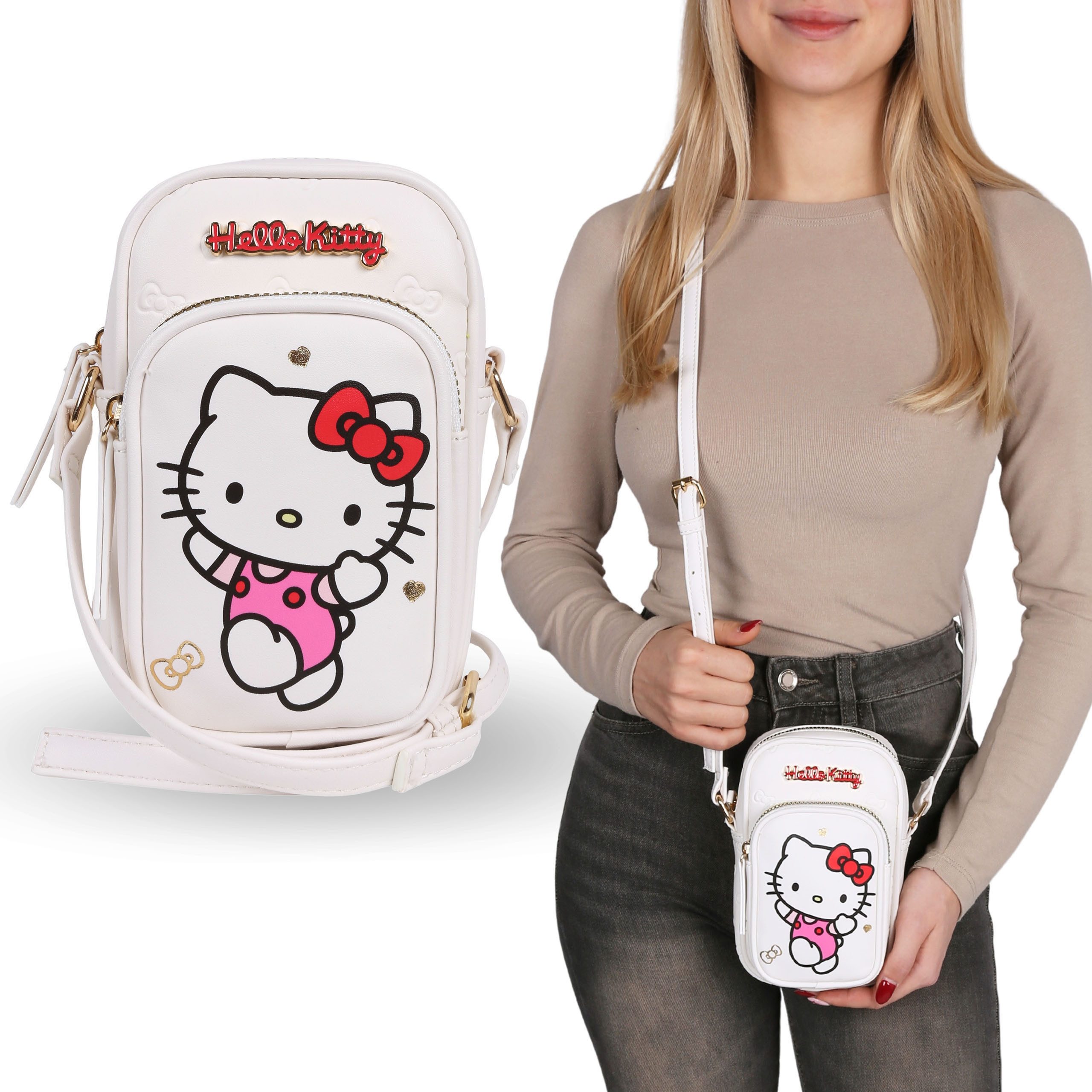 Sarcia.eu Handtasche Hello Kitty weiße Mini-Handtasche,verstellbarer Riemen günstig online kaufen