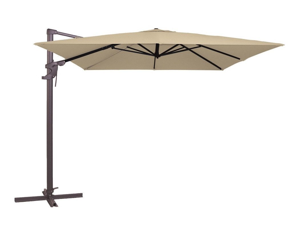 Madison Ampelschirm Monaco flex 3x3 m 300x300 cm Sonnenschirm, LxB: 300x300 cm, Set, axial verstellbar / 360 Grad Drehbar / am Mast verstellbar