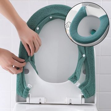 WC-Deckelbezug Verdickter Haushalts-Toilettendeckel extra dickes Toilettensitzkissen Fivejoy