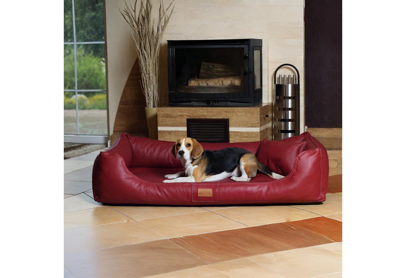 Thumbnail - tierlando® Tierbett tierlando MADDOX KOMFORT Hundebett Hundesofa Kunstleder S - XXL