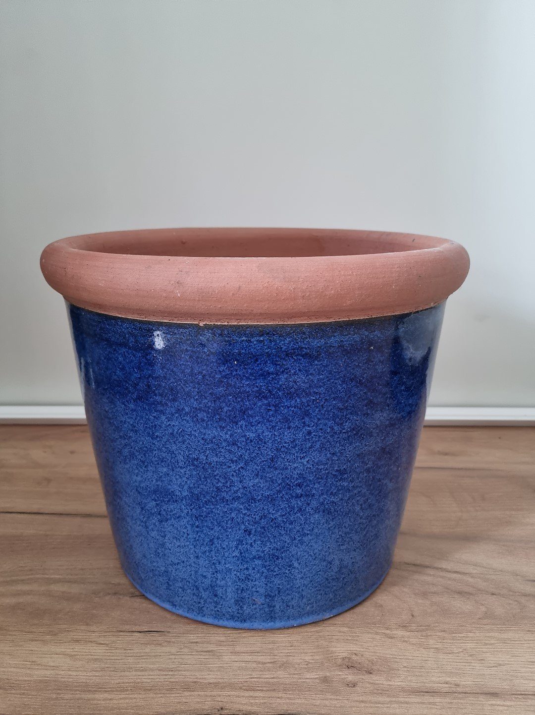 Frostfest Blumentopf 33x26cm Teramico Royal, Keramik 100% "Southfork" Pflanzkübel Blau