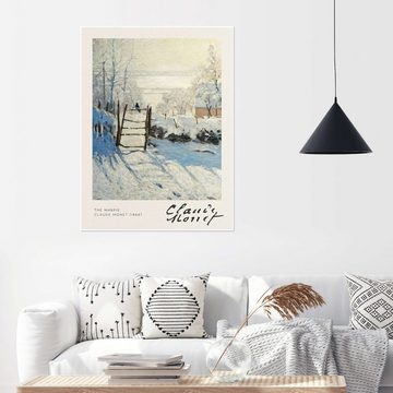 Posterlounge Poster Claude Monet, Die Elster (Detail), Wohnzimmer Malerei