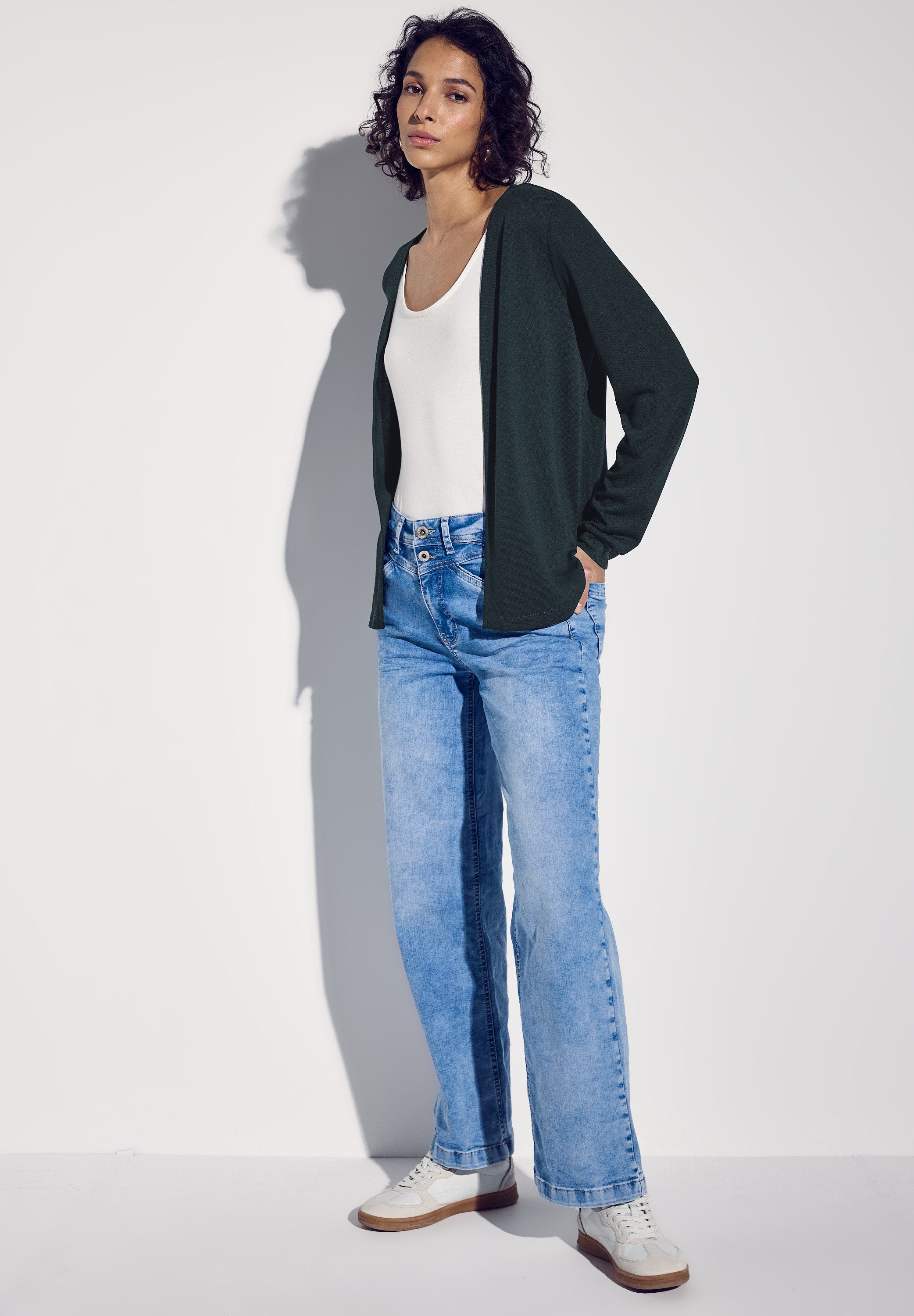 STREET ONE Cardigan aus softem Materialmix