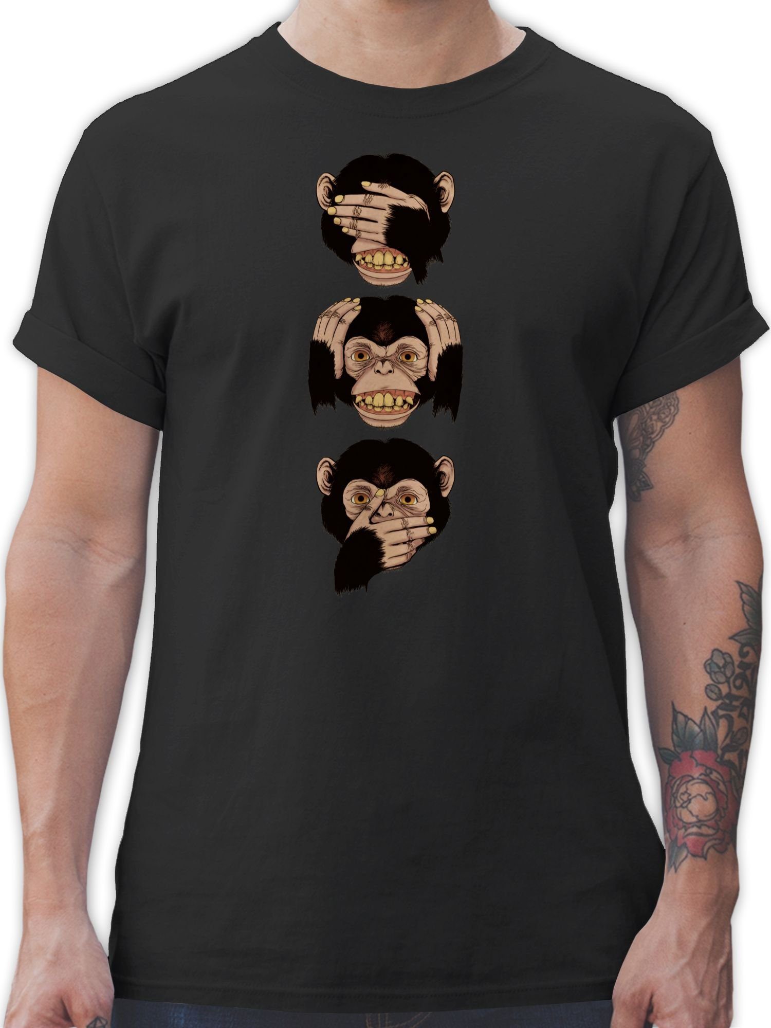 T-Shirt Drei Affen - Sanzaru