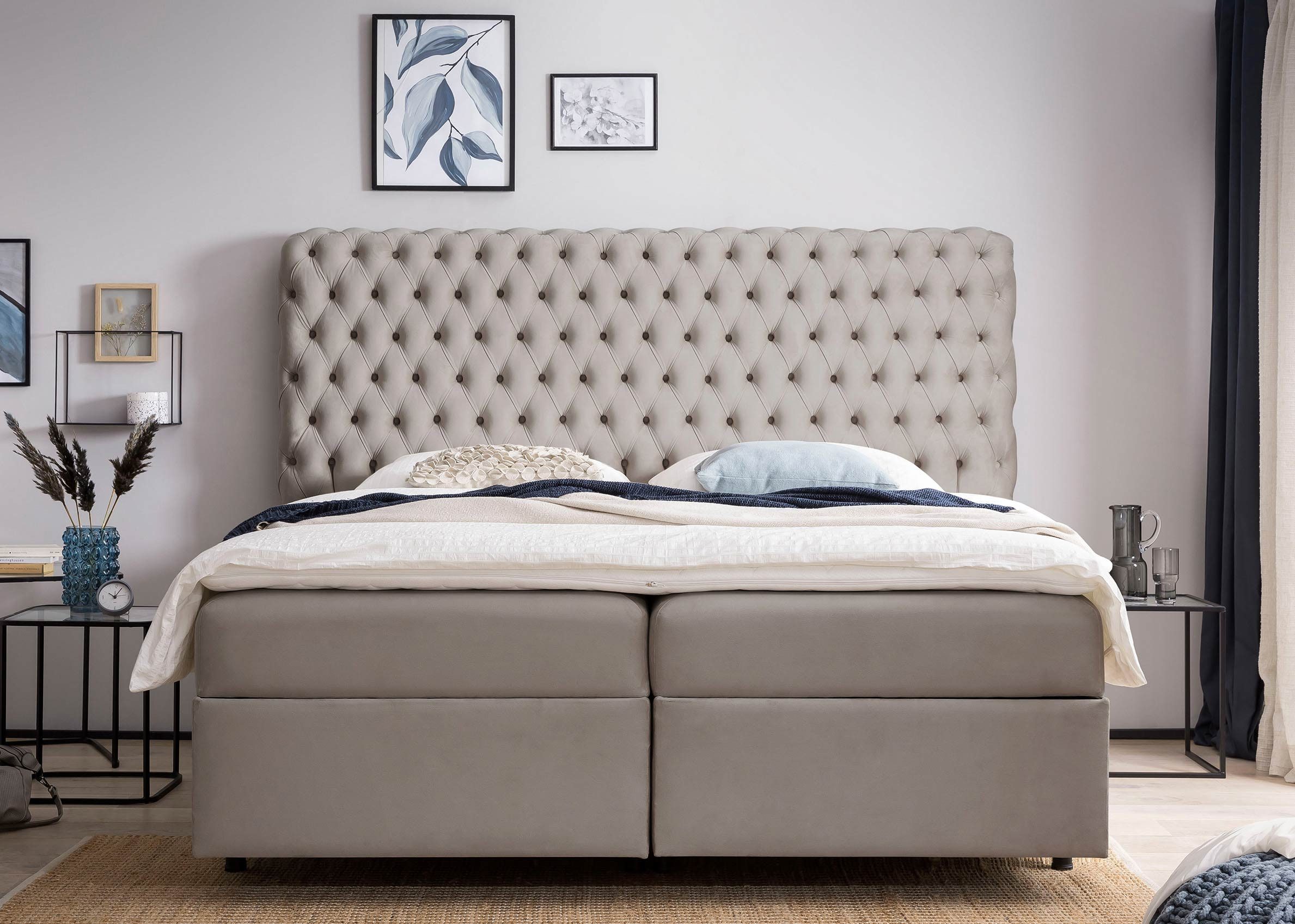 BettCo Stauraumbett Boxspringbett mit Bettkasten Valencia günstig online kaufen