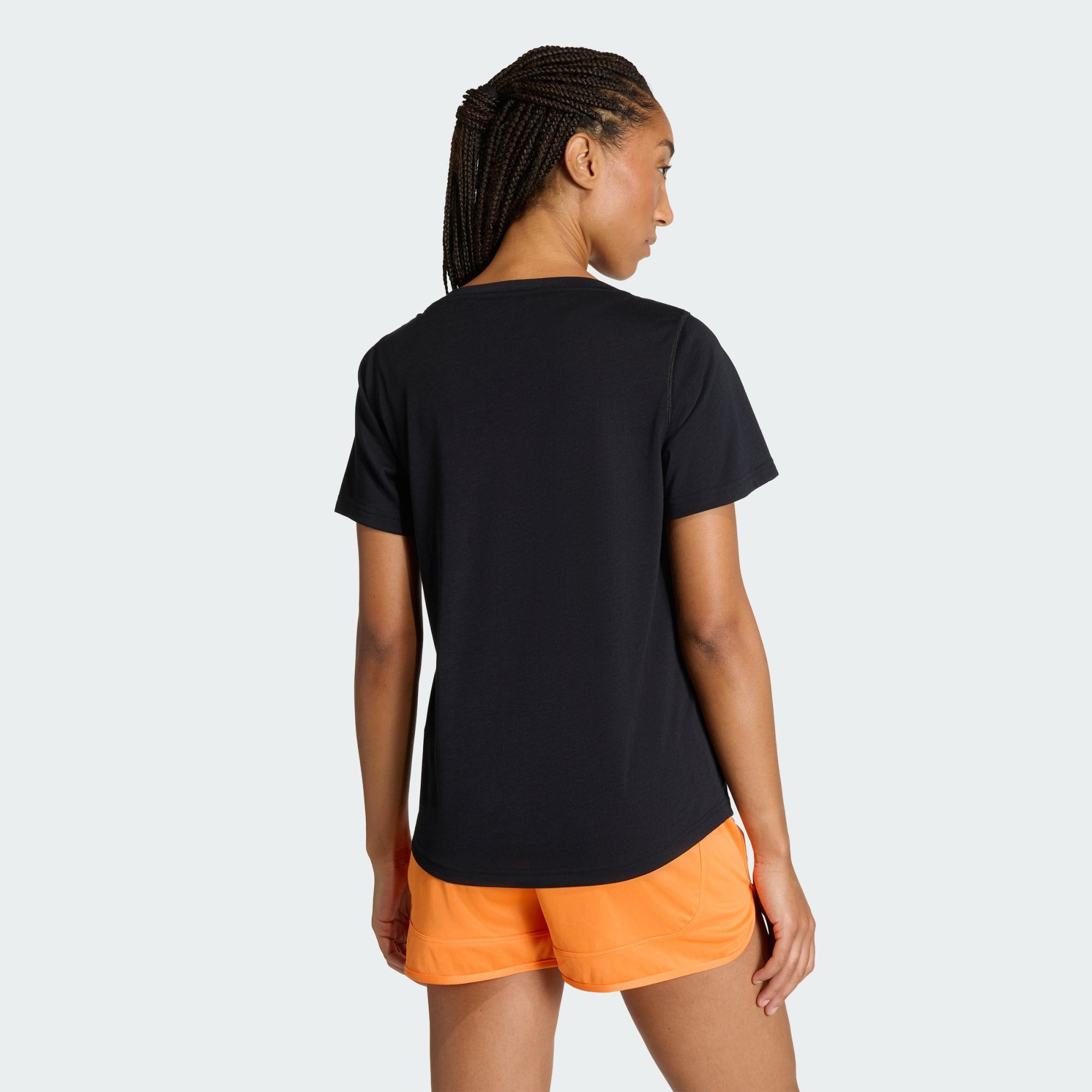 adidas Performance Trainingsshirt WORKOUT ESSENTIALS T-SHIRT MIT TIEFEM AUS günstig online kaufen