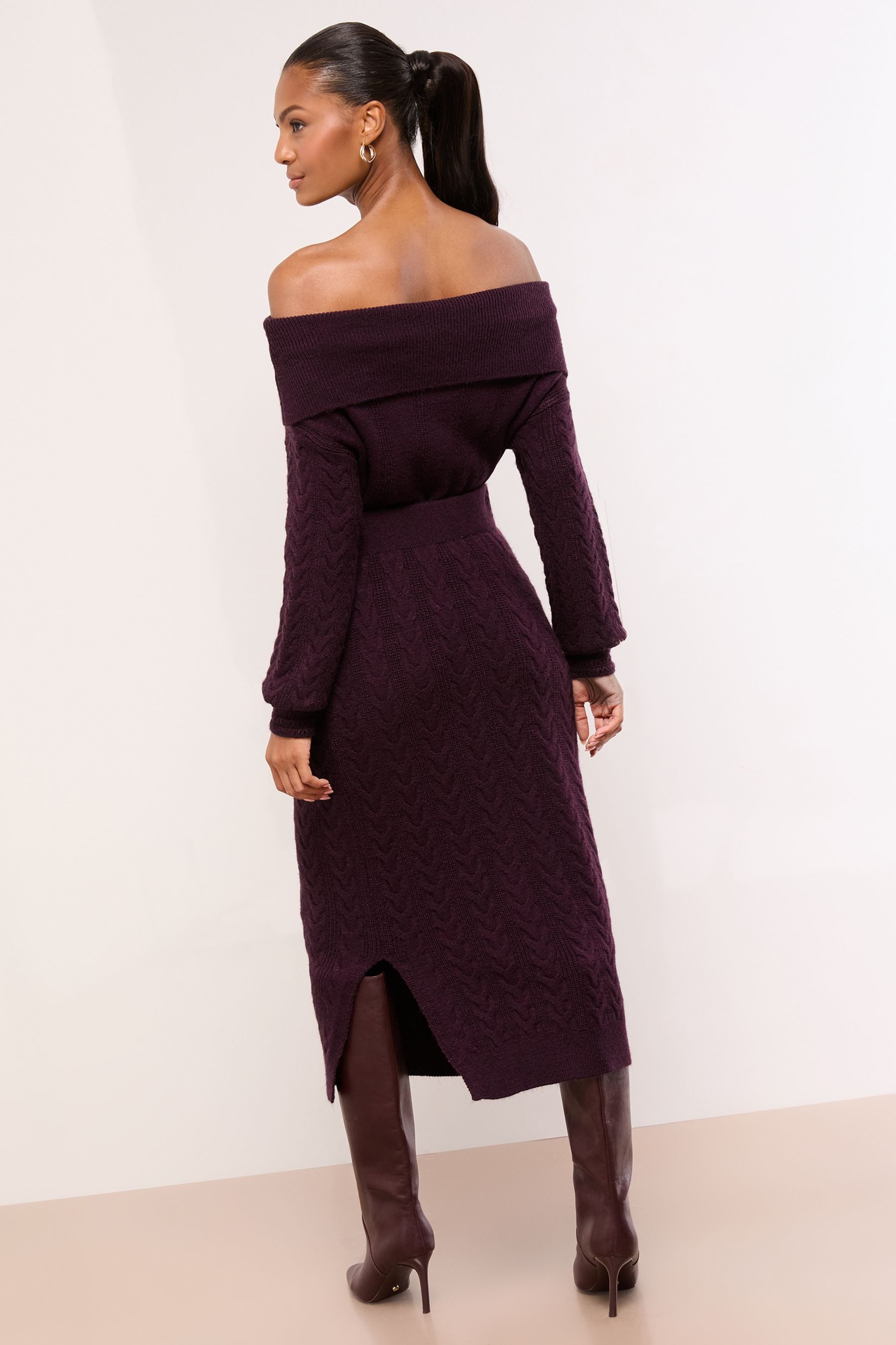 LIPSY Midirock Lipsy Midi-Rock aus Zopfmusterstrick, Kombiteil (1-tlg) günstig online kaufen