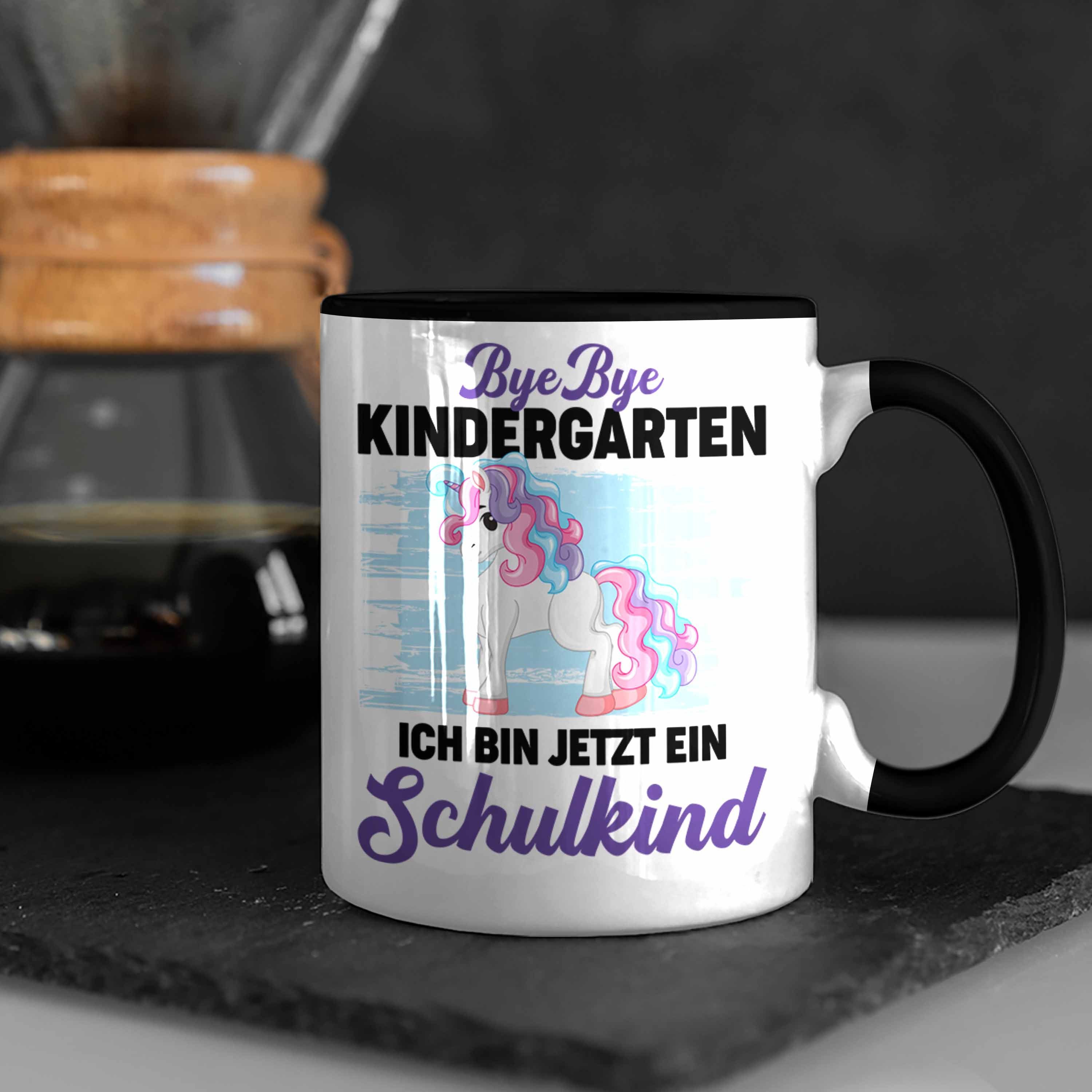 Bin Jetzt Schulkind Bye Trendation 2022 Geschenk Schulkind Ein - Trendation Tasse Ich Schwarz Kindergarten Bye Schuleinführung Mädchen Einschulung Geschenkidee Tasse Schulanfang Schulstart Schultag 1.