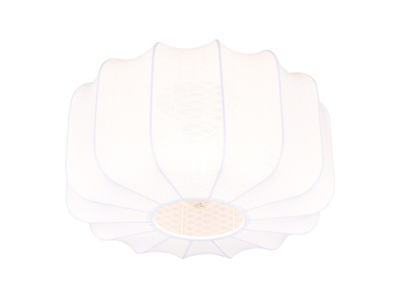 Reality Leuchten LED Deckenleuchte, Dimmfunktion, LED wechselbar, über Lichtschalter in 3 Stufen dimmbar, warmweiß, Ausgefallene besondere Deckenbeleuchtung groß-e Stoff-lampe, Ø 40cm