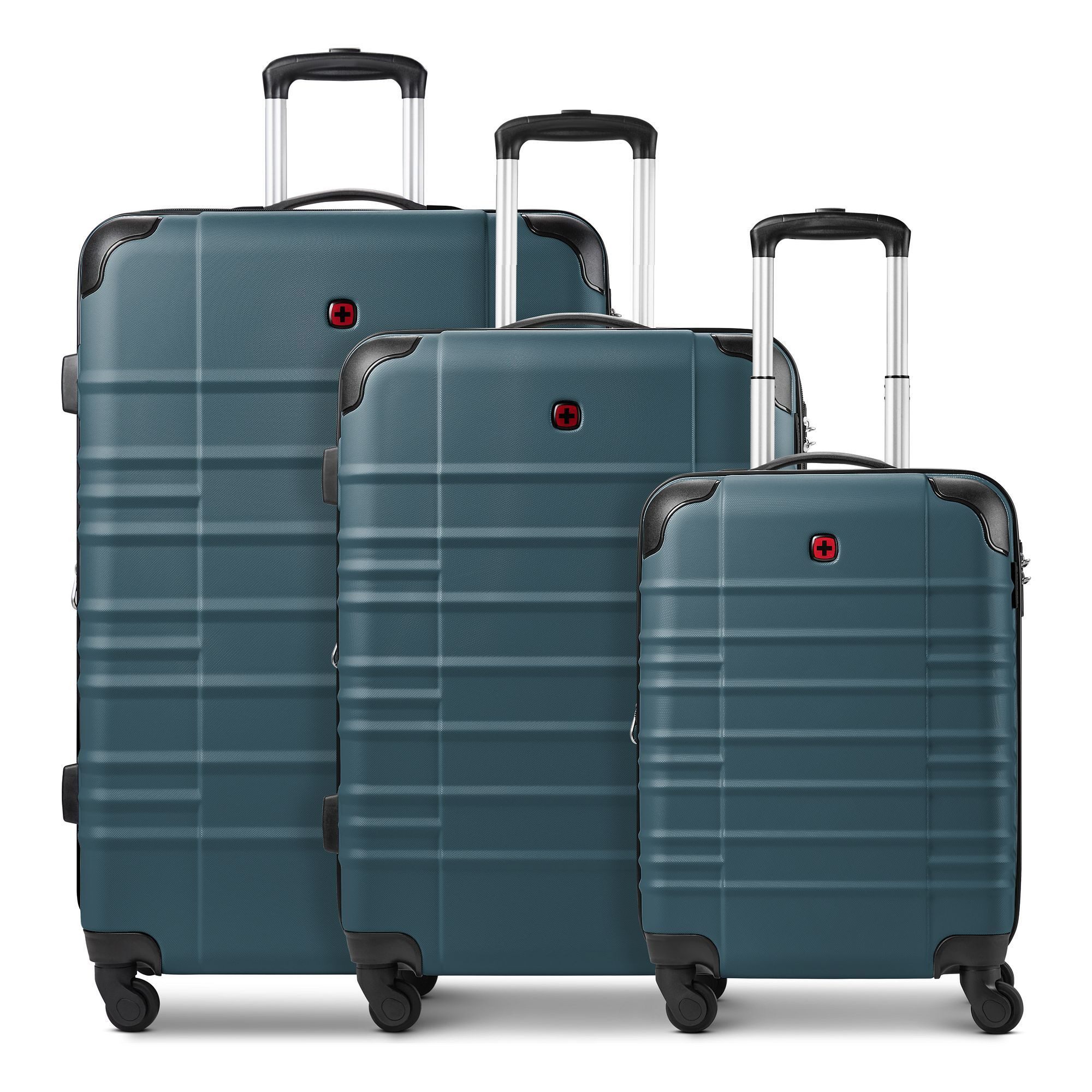 Wenger Trolleyset Amplar Evo, 4 Rollen, (3-teilig, 3 tlg), ABS