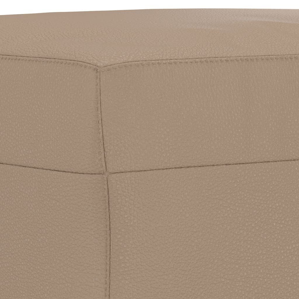 Sitzbank furnicato cm Kunstleder 100x35x41 Cappuccino-Braun