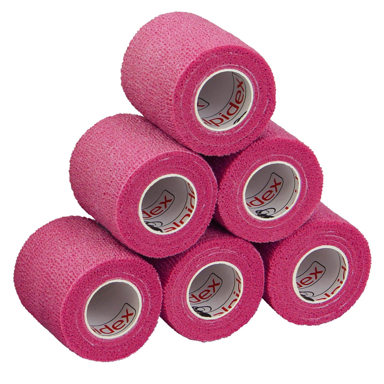 ALPIDEX Bandage 6 Rollen Haftbandage 5 cm x 4.5 m selbstklebender Verband