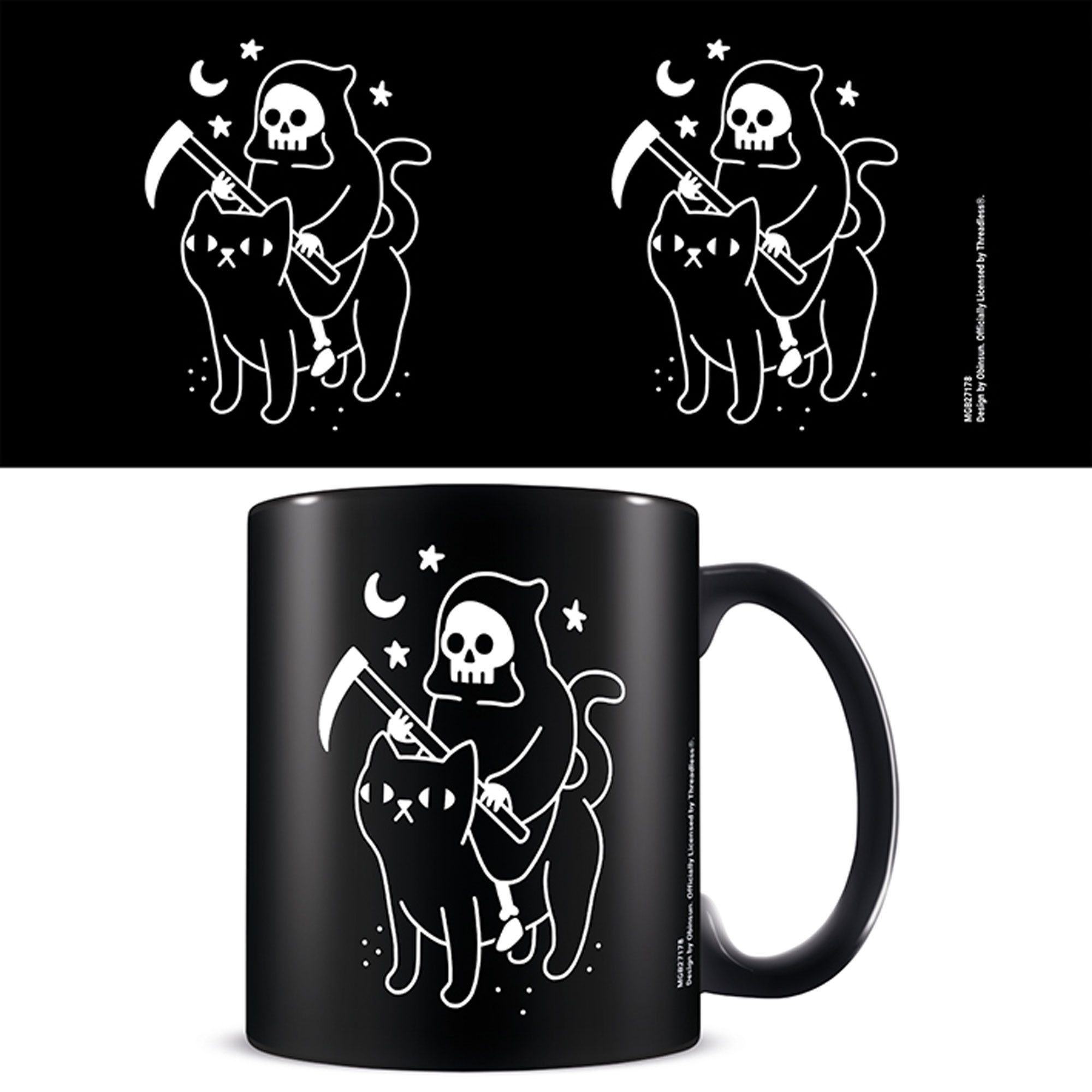 Tasse Obinsun - Lizenz Tassen 3D - Death Rides a Black Cat