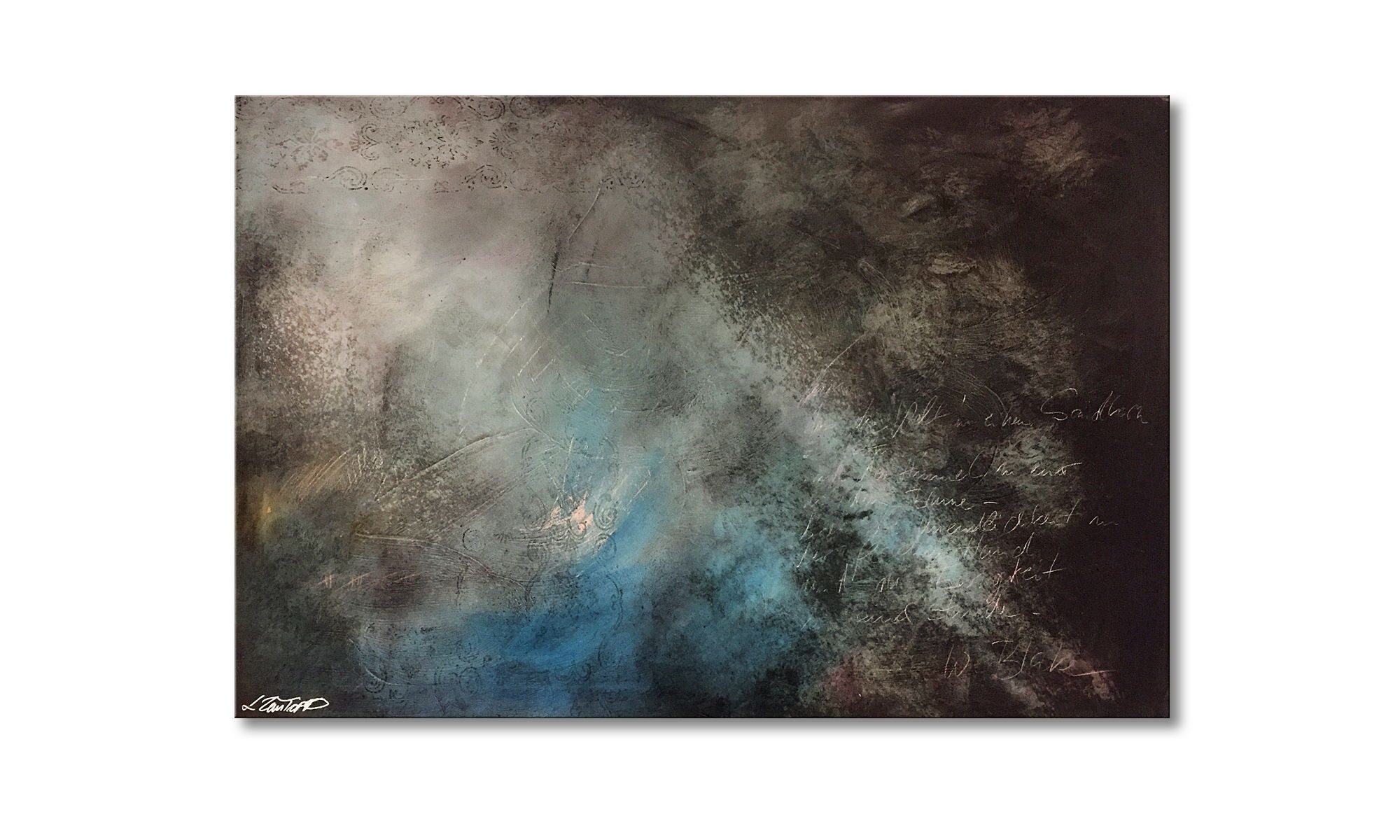 WandbilderXXL Gemälde Cold Walls 120 x 80 cm, Abstraktes Gemälde, handgemaltes Unikat
