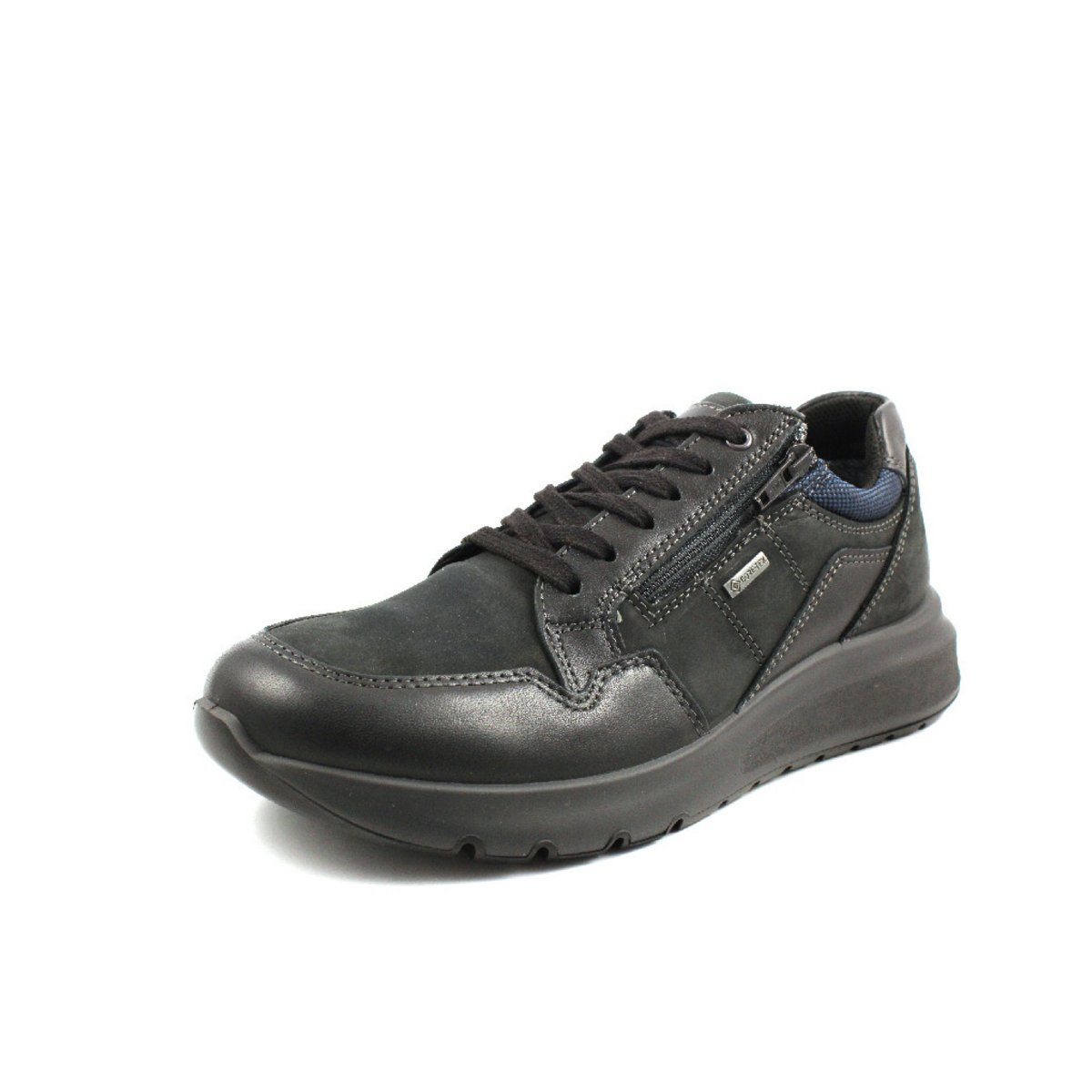 Freizeit Schnürer für Herren in schwarz Schnürschuh