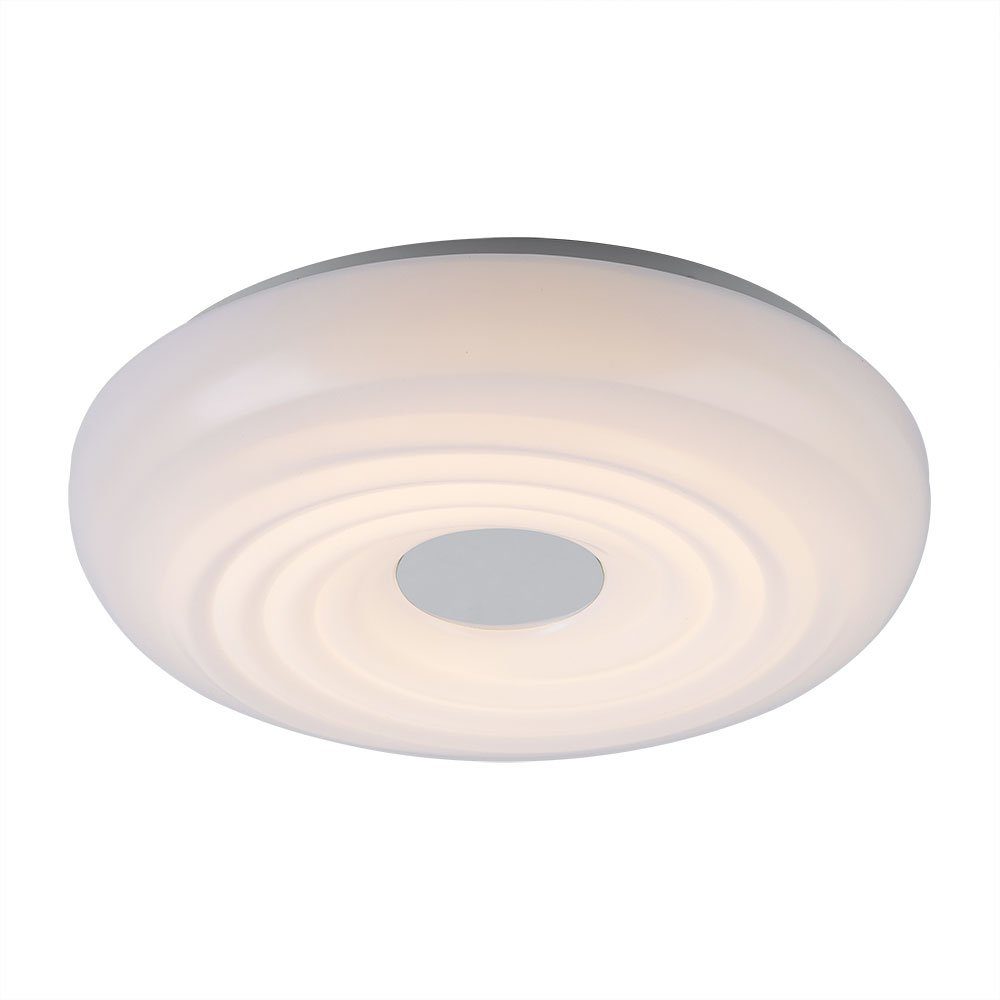 GLOBO LIGHTING LED Deckenleuchte, LED-Leuchtmittel fest verbaut, Warmweiß, Deckenleuchte Deckenlampe LED rund weiß Esszimmerleuchte in weiß