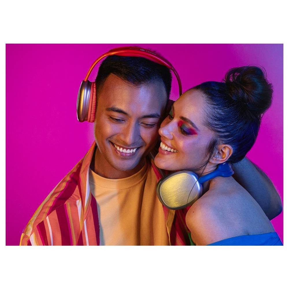 Cellularline Over Ear Headset Bluetooth®, Kabellos, kabelgebunden Blau Kopfhörer (Lautstärkeregelung, Mikrofon-Stummschaltung)