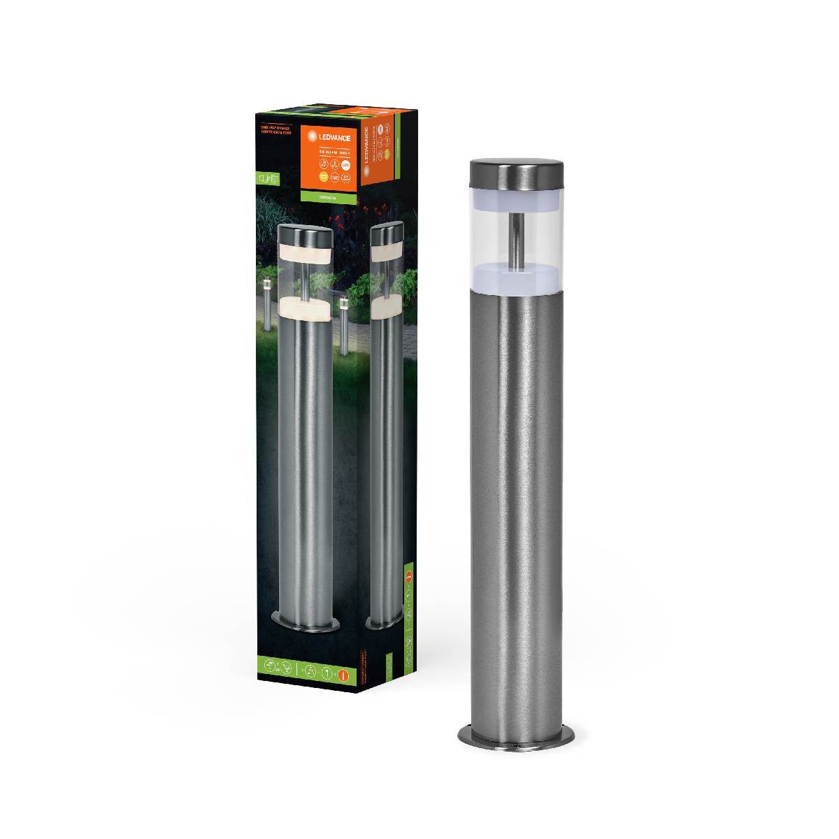 Ledvance LED Pollerleuchte LEDVANCE LED Pollerleuchte Endura Hybrid Hagen Wegleuchte Stahl grau