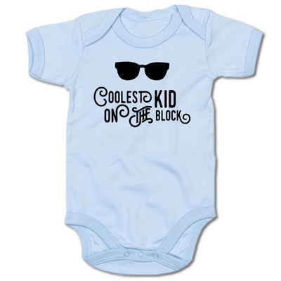 G-graphics Kurzarmbody Baby Body - Coolest Kid on the block mit Spruch / Sprüche • Babykleidung • Geschenk zur Geburt / Taufe / Babyshower / Babyparty • Strampler
