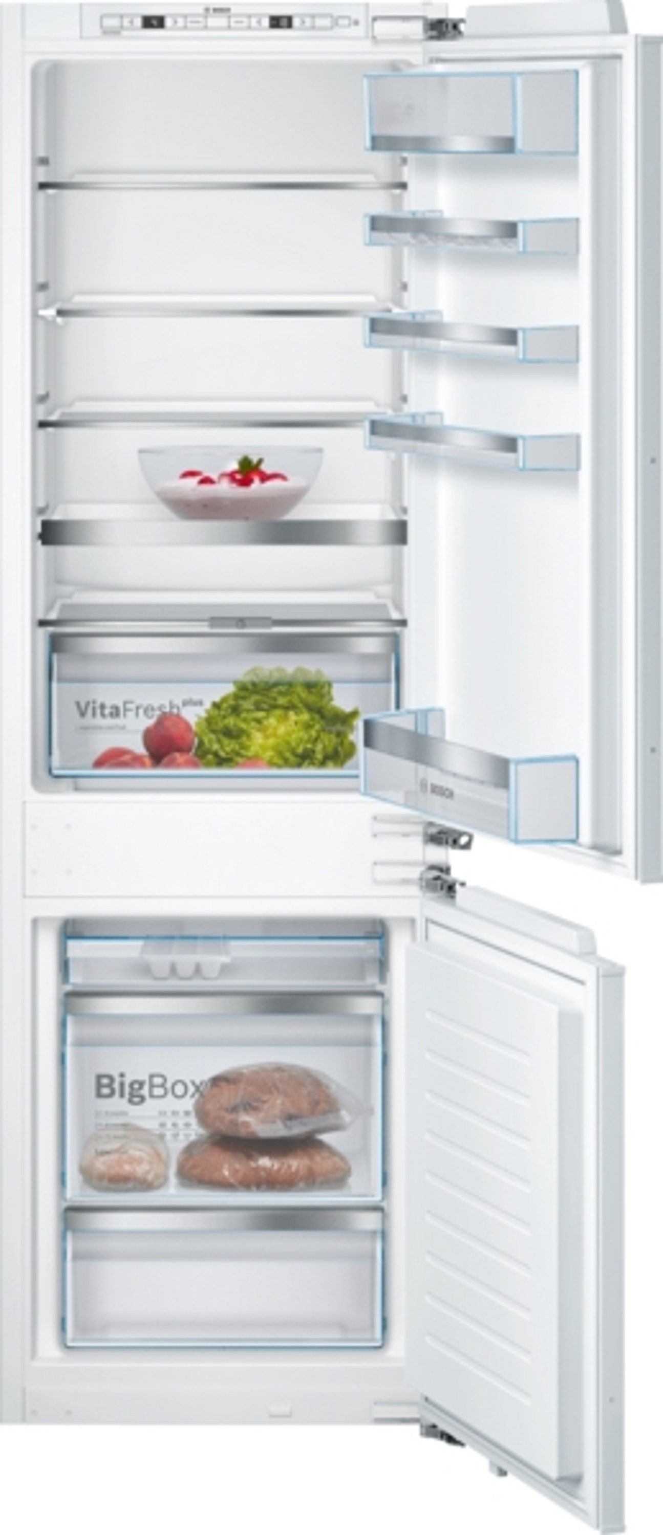 BOSCH Einbaukühlgefrierkombination Serie 6/KIS86AFE0 KIS86AFE0, 177.2 cm hoch, 55.8 cm breit