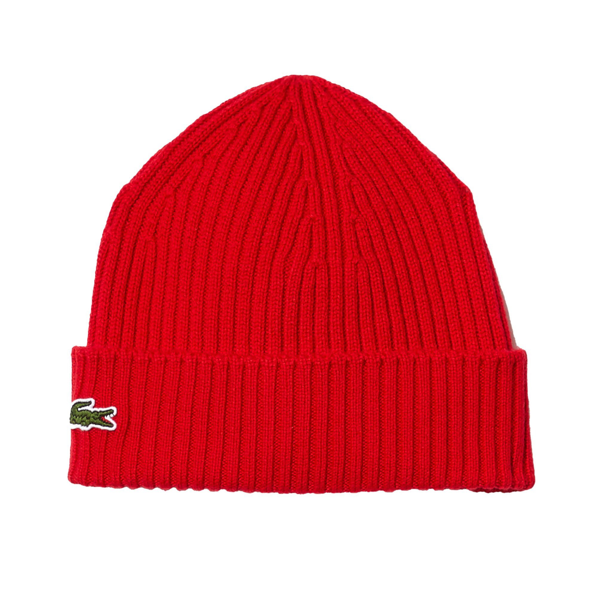 Lacoste Beanie Unisex Mütze Wolle günstig online kaufen
