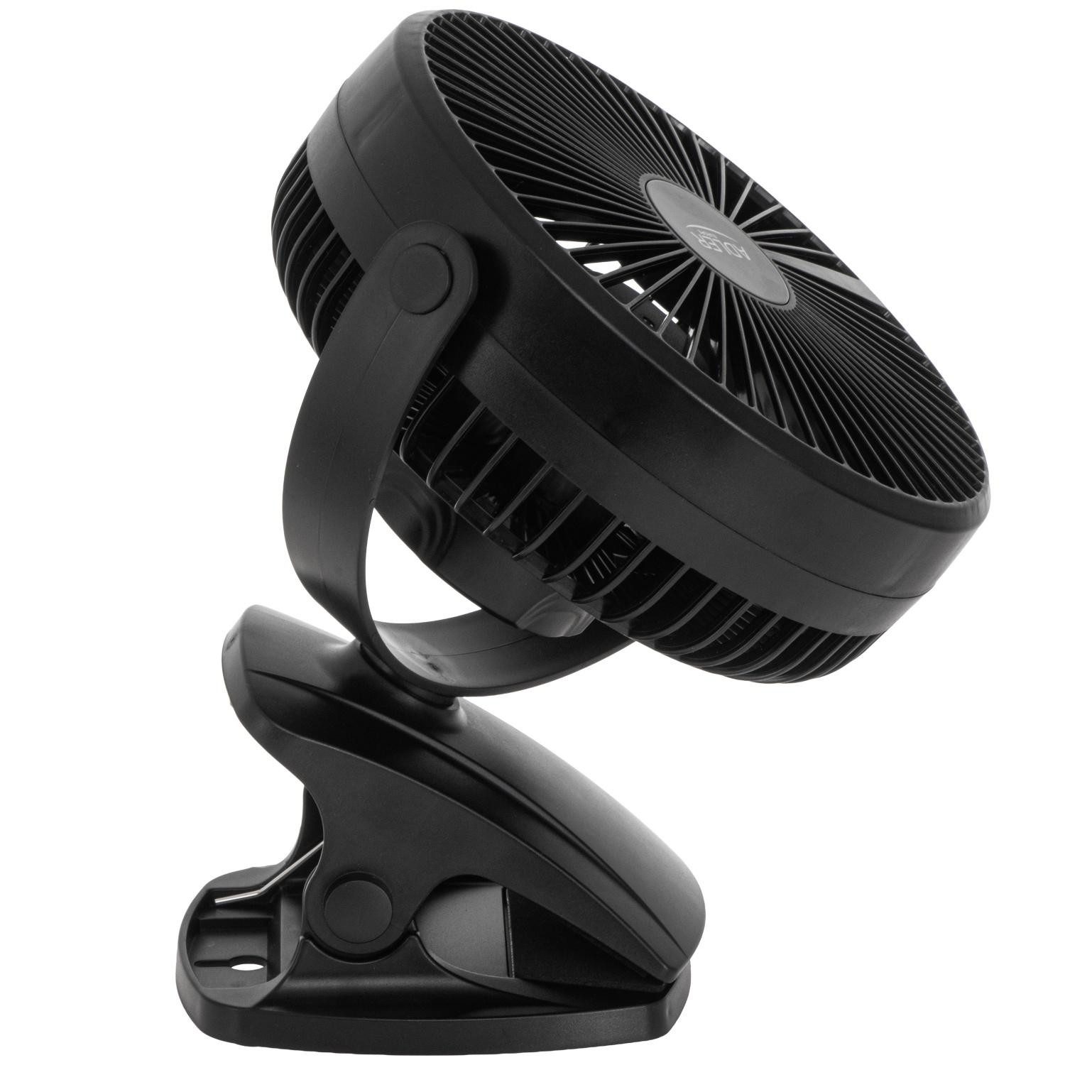Adler Akku-Ventilator Adler AD 7342 black Akku-Ventilator mit Clip – Bild 3 von 5