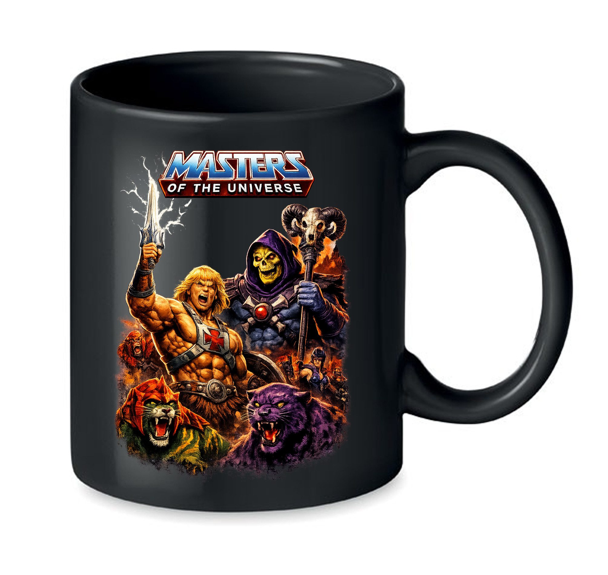 Blondie & Brownie Tasse Masters of the Universe Tasse He Man MOTU Retro 80s Krieger Becher, 1-tlg., keramik, MastersKI Epic Helden Becher Modell