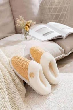 ZWY Warme Hausschuhe, Verdickte weiche elastische Baumwolle Arbeitsschuh