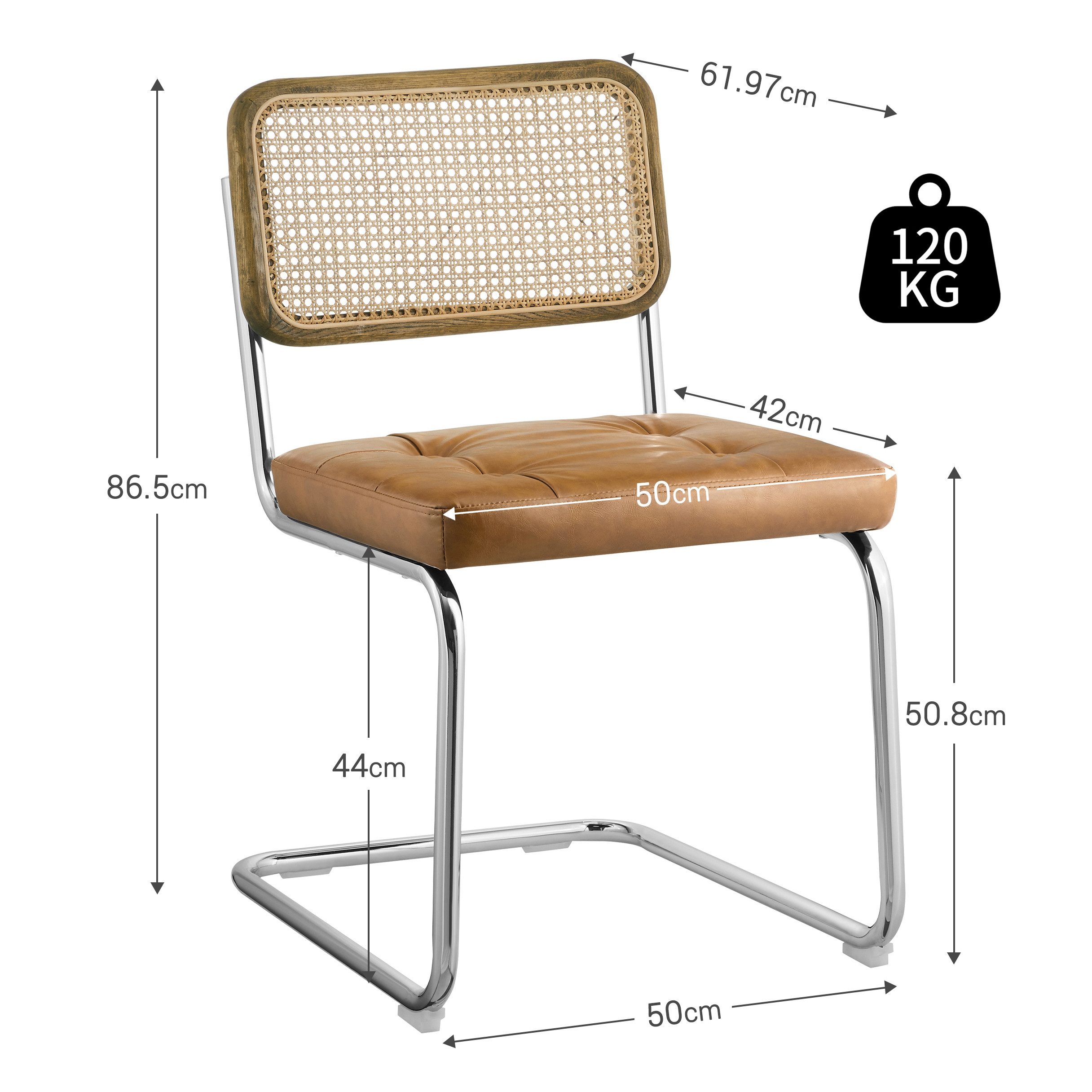 Art Leon Esszimmerstuhl CC038 (Zouron Esszimmerstühle Rattan Stuhl Schwings günstig online kaufen