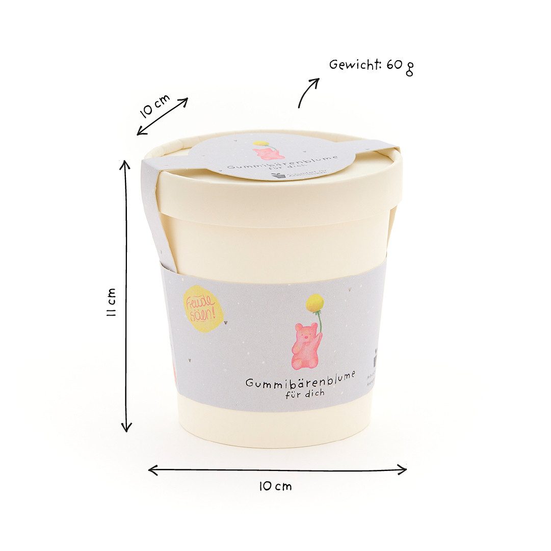 Die Stadtgärtner Anzuchttopf Gummibärenblumen-Anzuchtset als lustiges Gesch günstig online kaufen