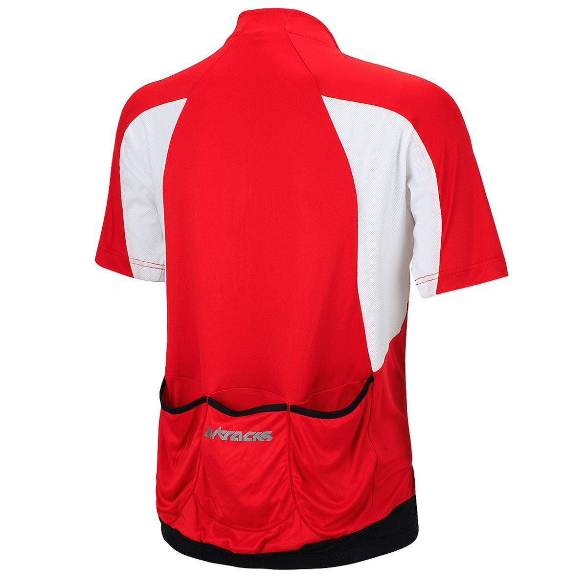 » & Pro Anti-UV) Fahrradtrikot M (atmungsaktives Jersey L Herren Dry Radtrikot T XXL XL Quick - S mit « Airtracks rot Kurzarm XXXL Radtrikot