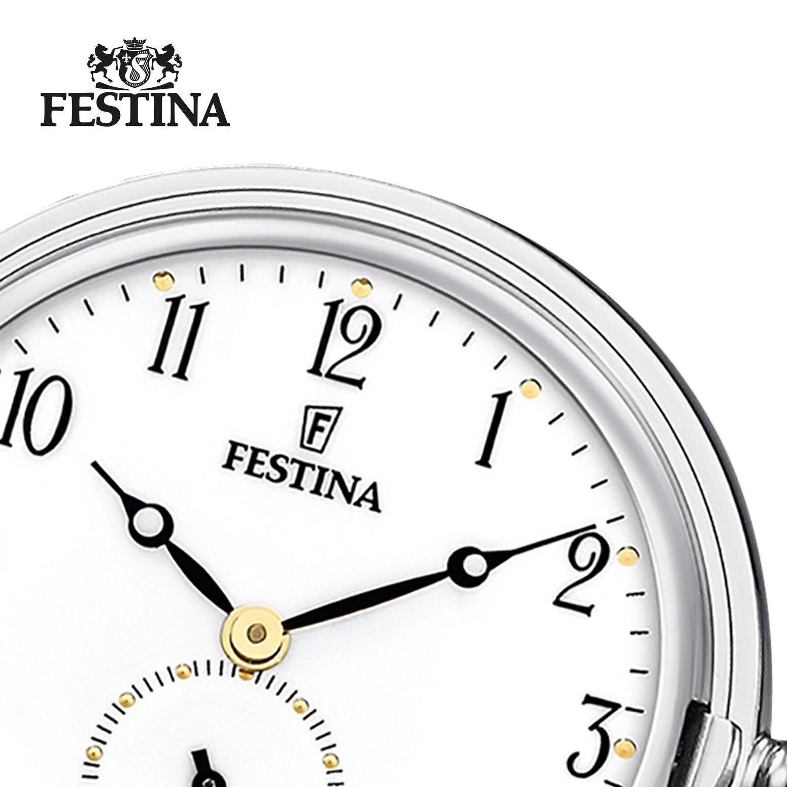 Festina Taschenuhr Festina Taschenuhr mit TU Kette Herrenuhr, (Analoguhr), Herren Taschenuhr rund, groß (ca. 48mm), Edelstahlgehäuse, Elegant