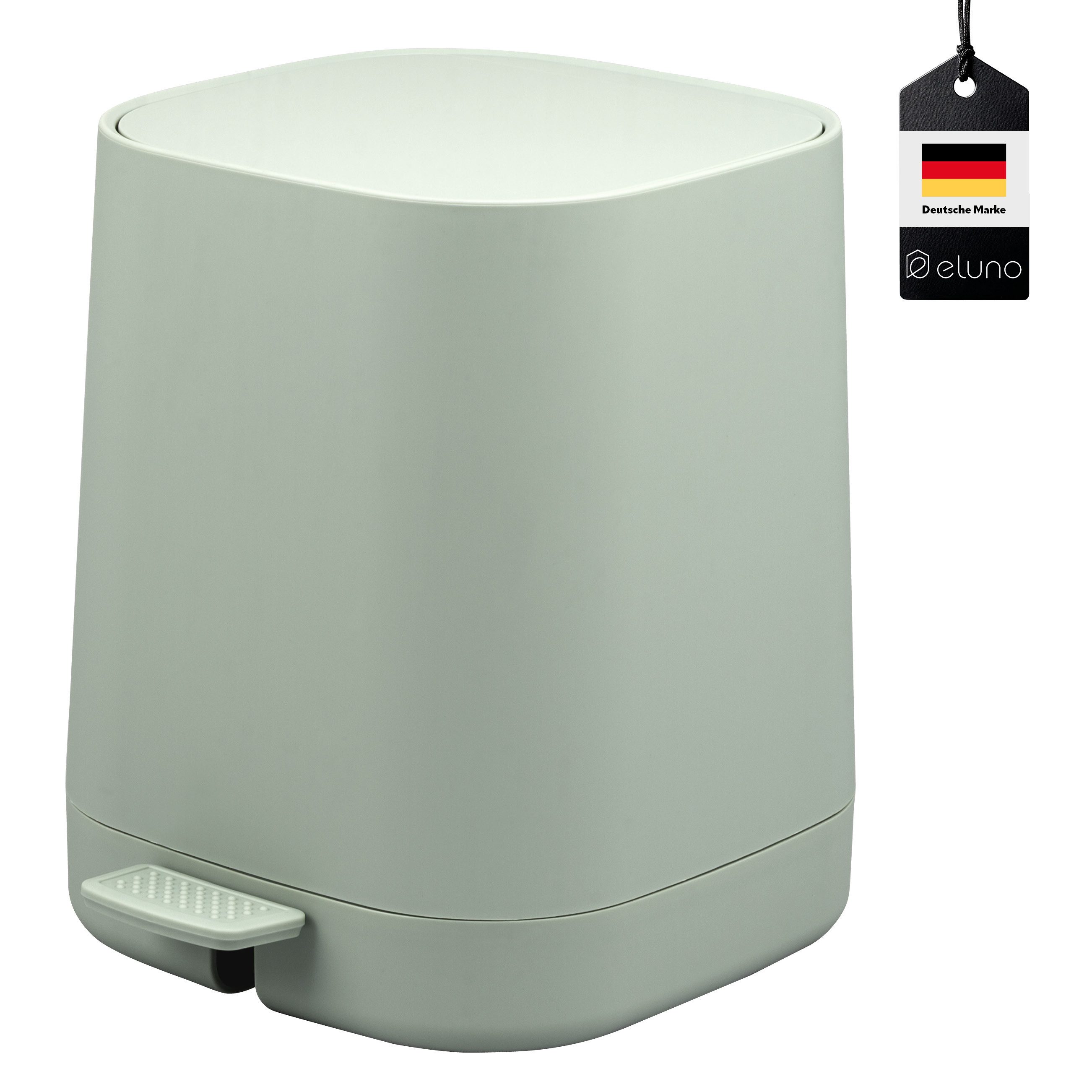 eluno Kosmetikeimer Valona, Treteimer 4,5 Liter aus Kunststoff