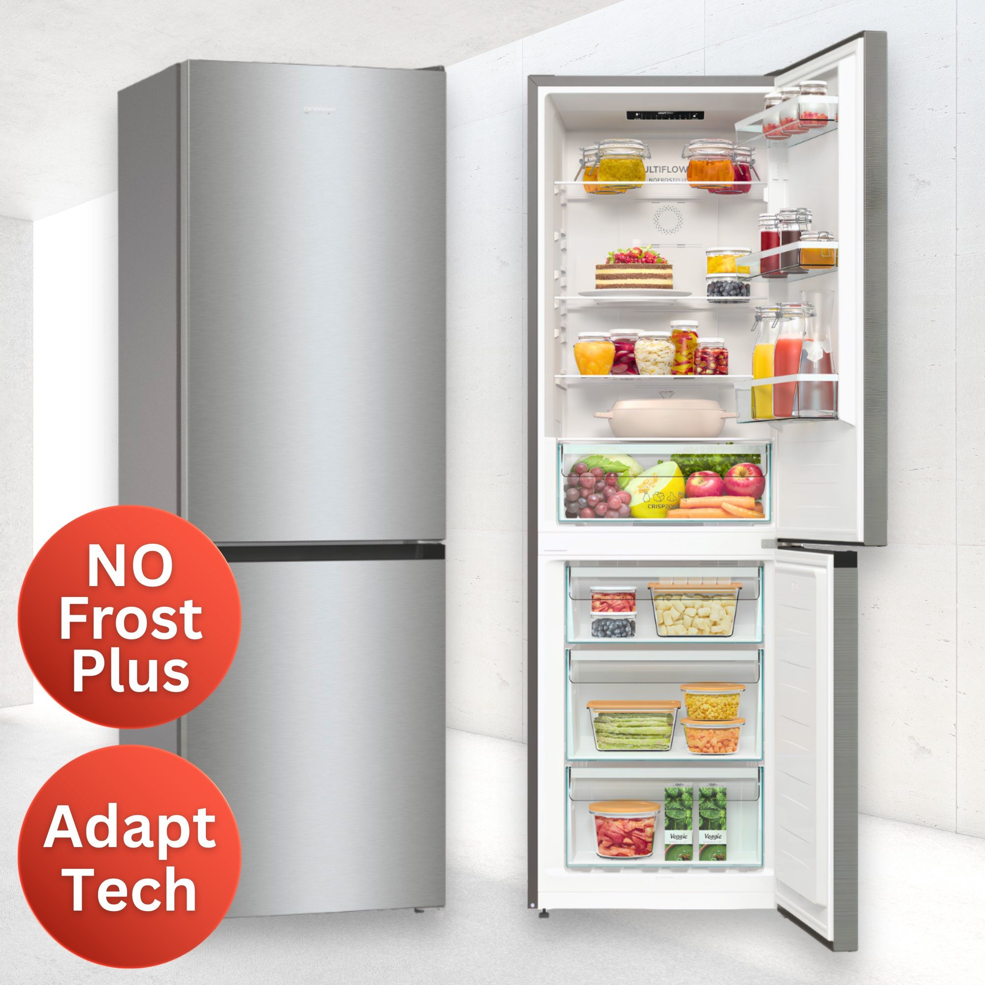 GORENJE Kühl-/Gefrierkombination NRK61CS2XL4 Gorenje NRK61CS2XL4
