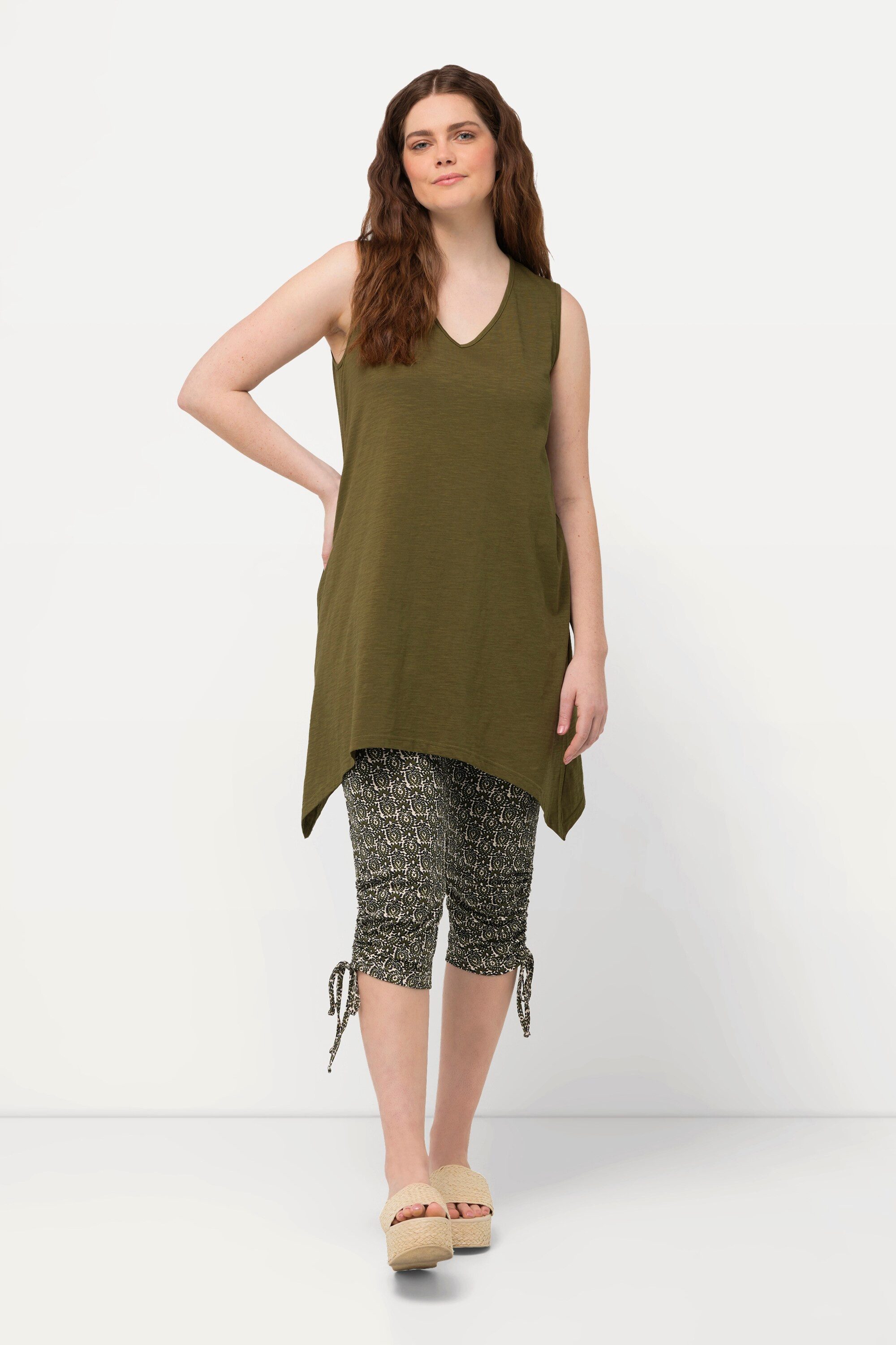 Ulla Popken Longshirt Longtop Zipfelsaum A-Linie günstig online kaufen