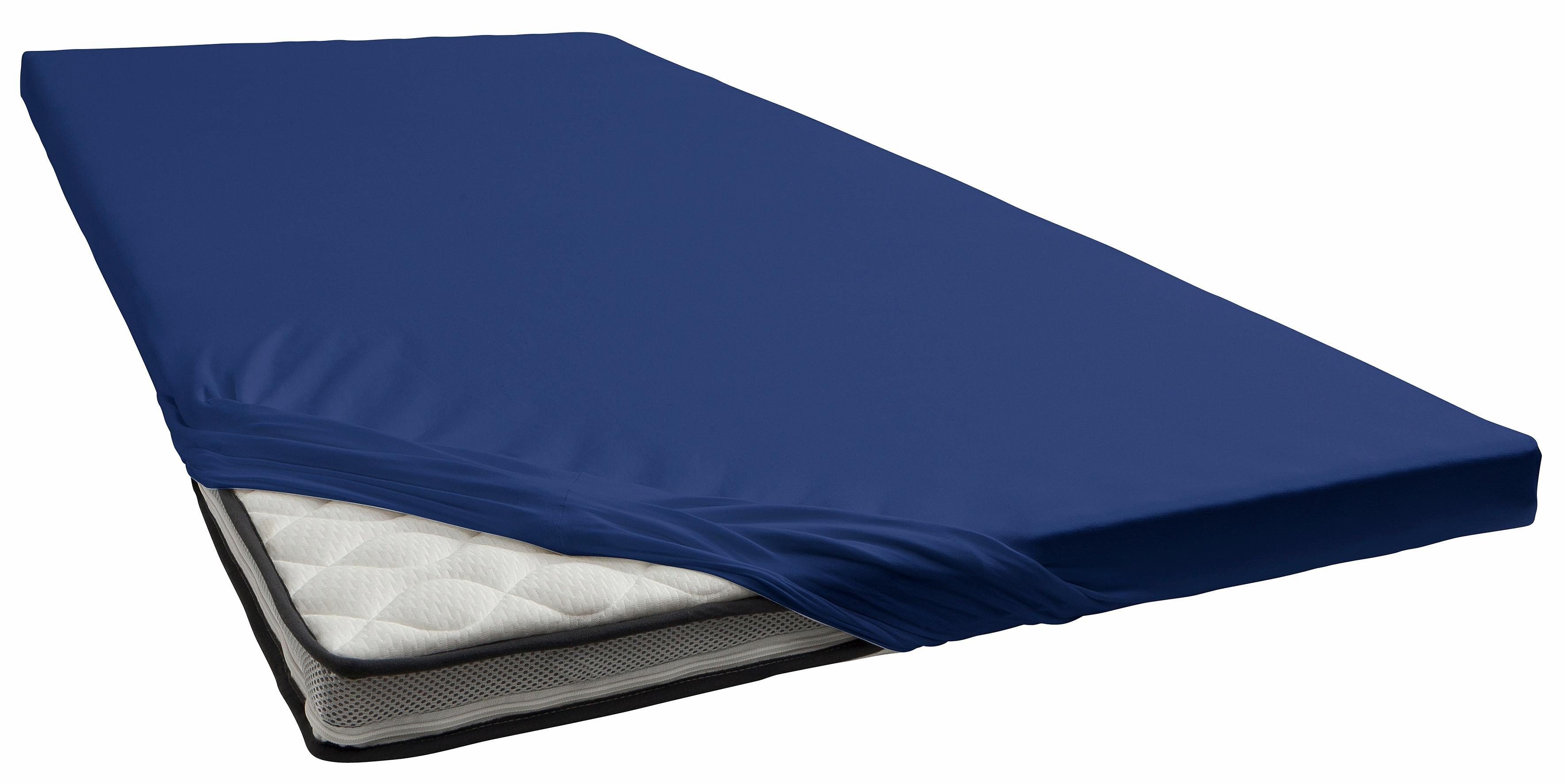 bellana Spannbettlaken bellana deluxe für Topper, mit Elasthan, Premium Jersey 230 g/m², Jersey, Gummizug: rundum, (1 Stück), mit 5% Elasthan, für Topper mit 4-10cm Höhe, bügelfrei, faltenfrei