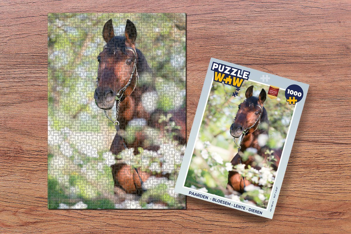 MuchoWow Puzzle Pferde - Blüte - günstig online kaufen