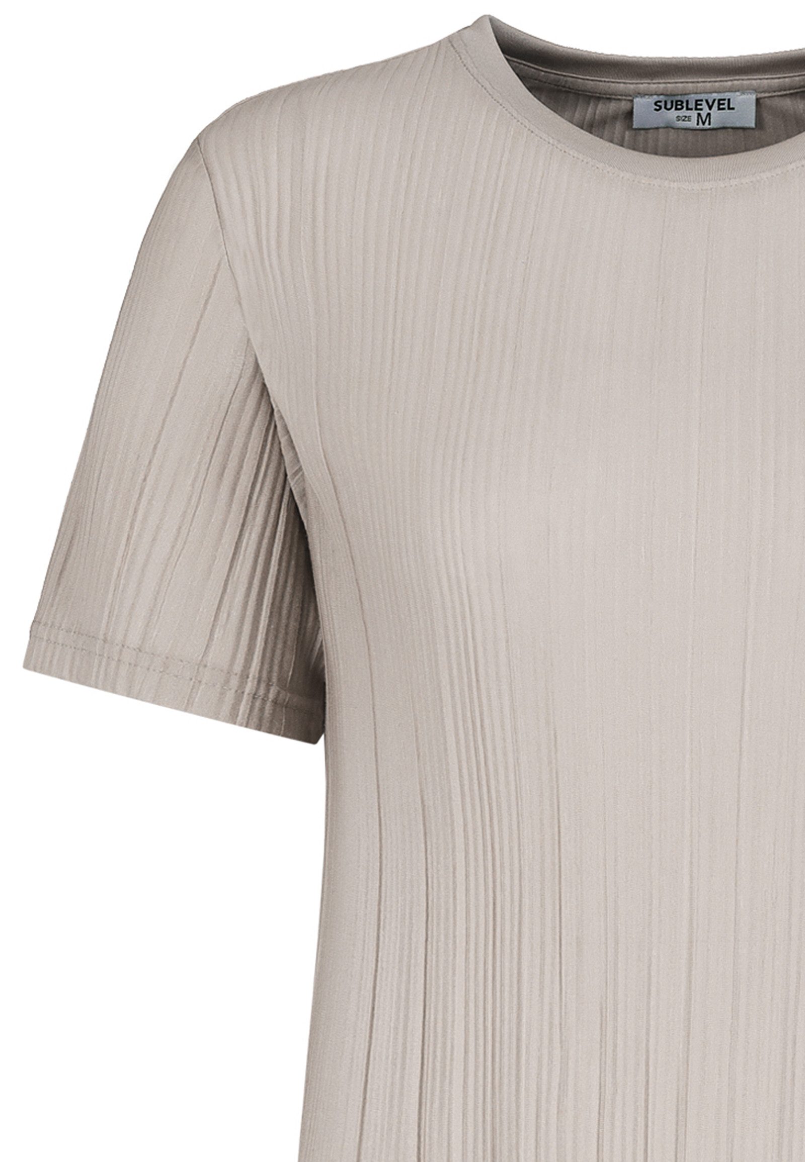 SUBLEVEL Shirtkleid Modernes Outfit mit Rundhalsausschnitt und Kurzarm (kni günstig online kaufen