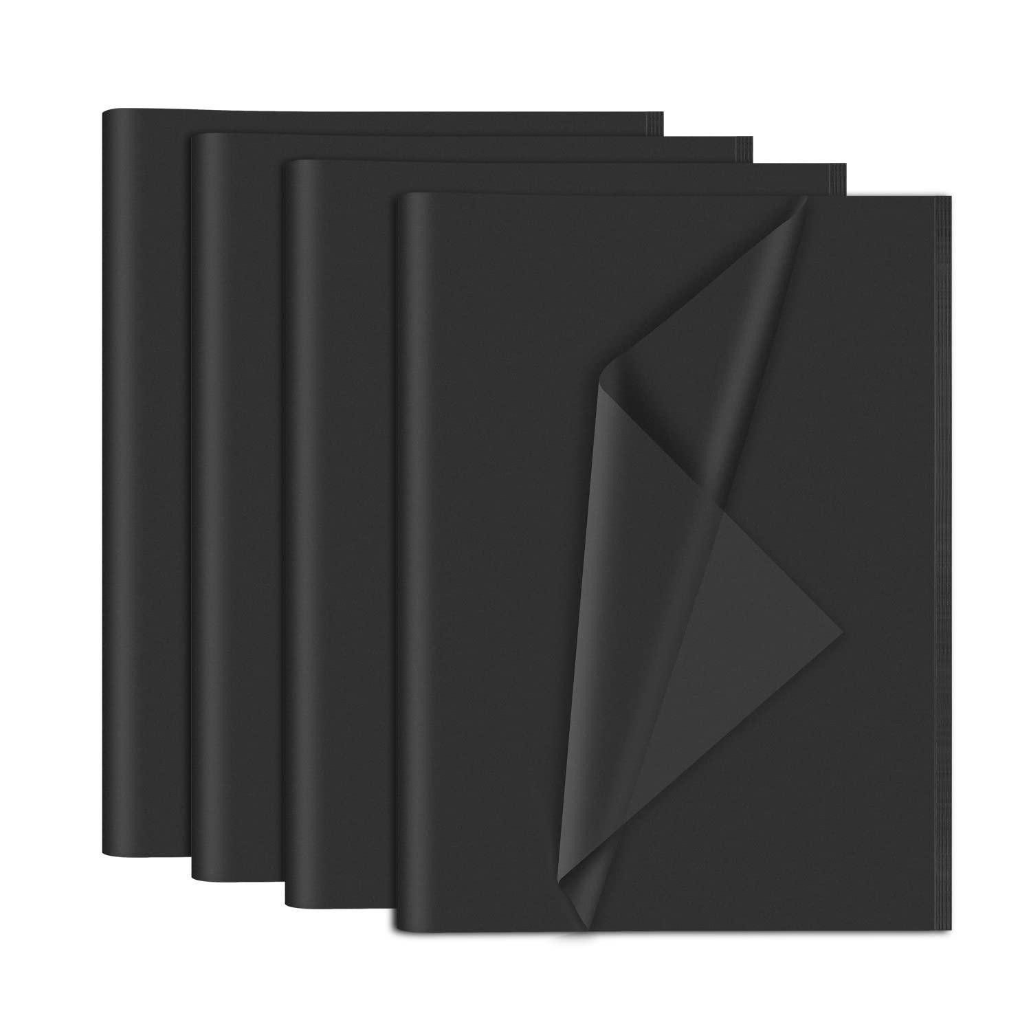 LuxusKollektion Seidenpapier Seidenpapier schwarz 35x50cm 120 Blatt