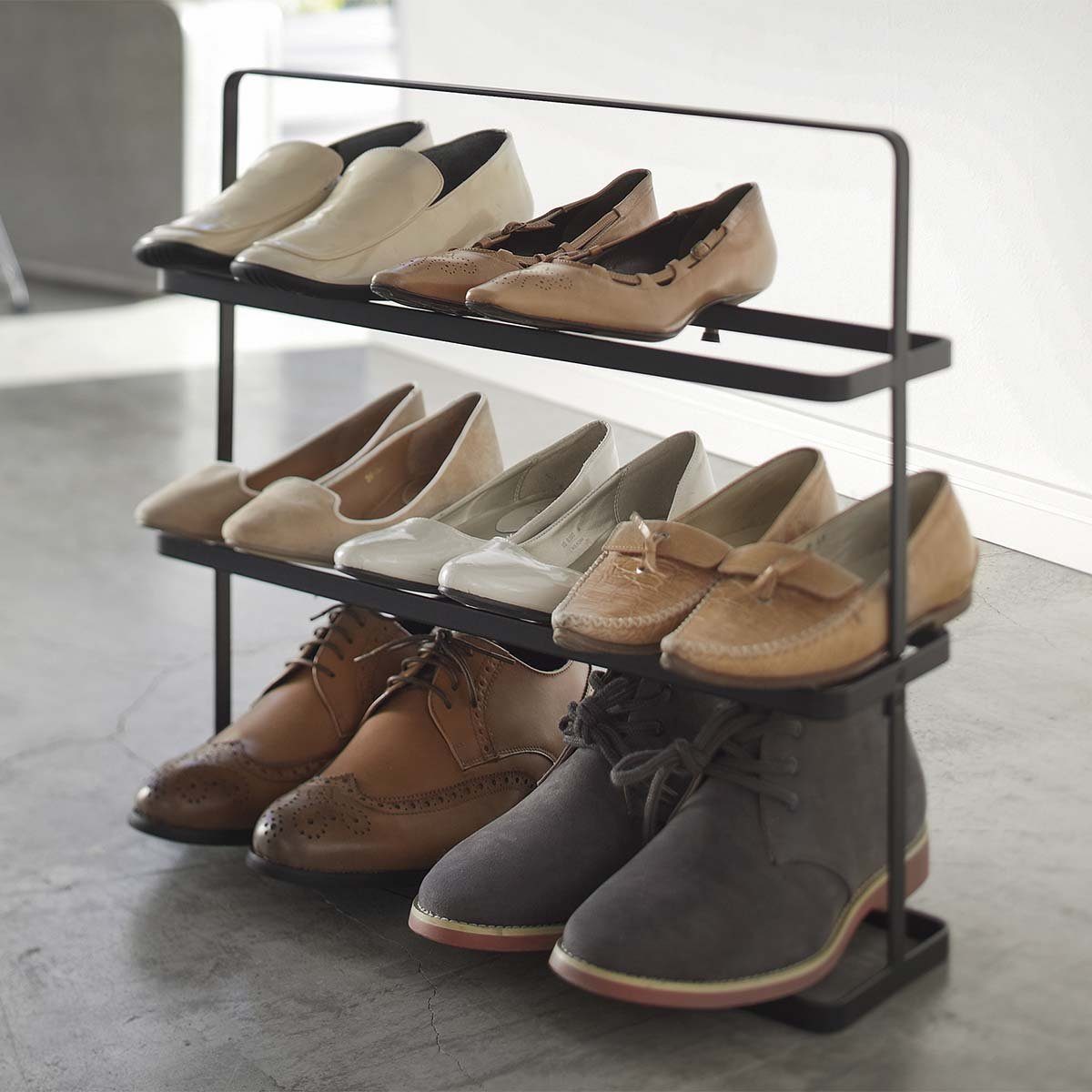 Yamazaki Schuhregal "Tower" aus Metall, schmal, günstig online kaufen