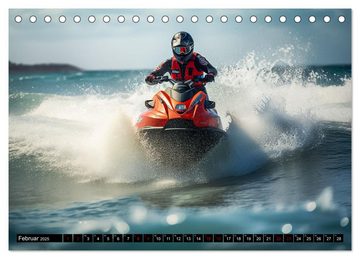 CALVENDO Wandkalender Jetski Power (Tischkalender 2025 DIN A5 quer), CALVENDO Monatskalender