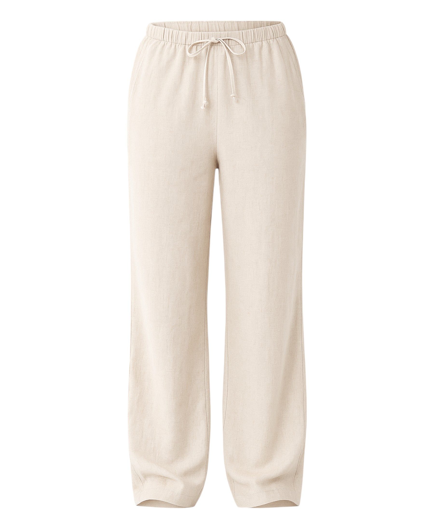 WENOR Leinenhose Damen mit Kordelzug, Hose extra lange Beine aus hochwertig günstig online kaufen