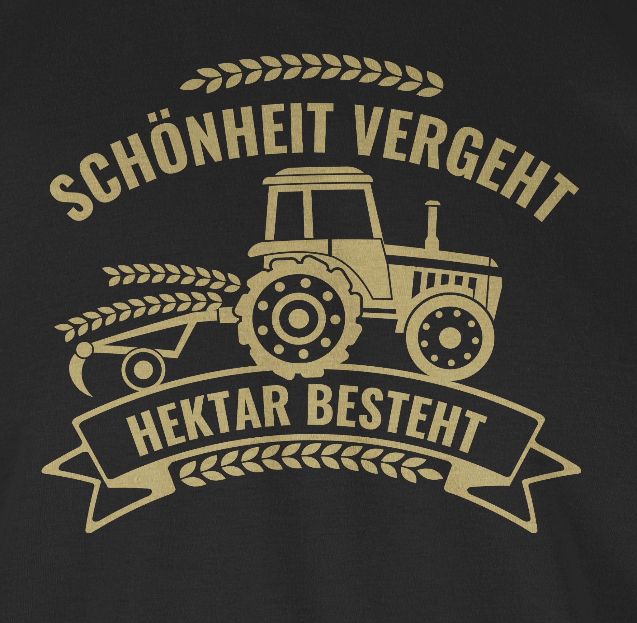 Herren Shirts Shirtracer T-Shirt Schönheit vergeht Hektar besteht - Landwirt Geschenk Bauer - Herren Premium T-Shirt Farmer Land