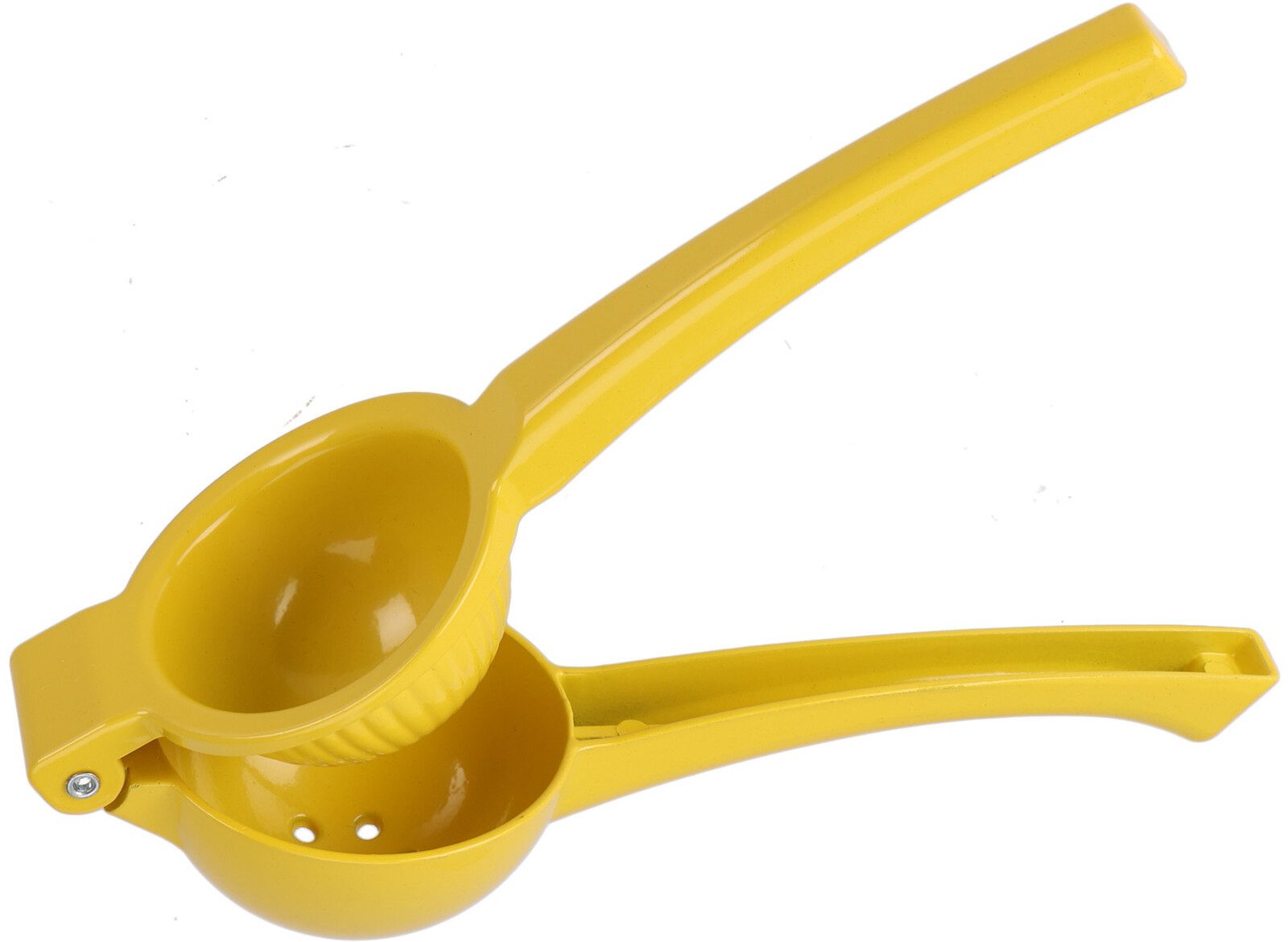 Koopman Zitruspresse Zitronenpresse Limettenpresse Zitrusfrüchte Presse 22cm Gelb Aluminium, 0 W, Presse, Saftpresse, für alle Zitrusfrüchte, 22cm lang, Aluminium