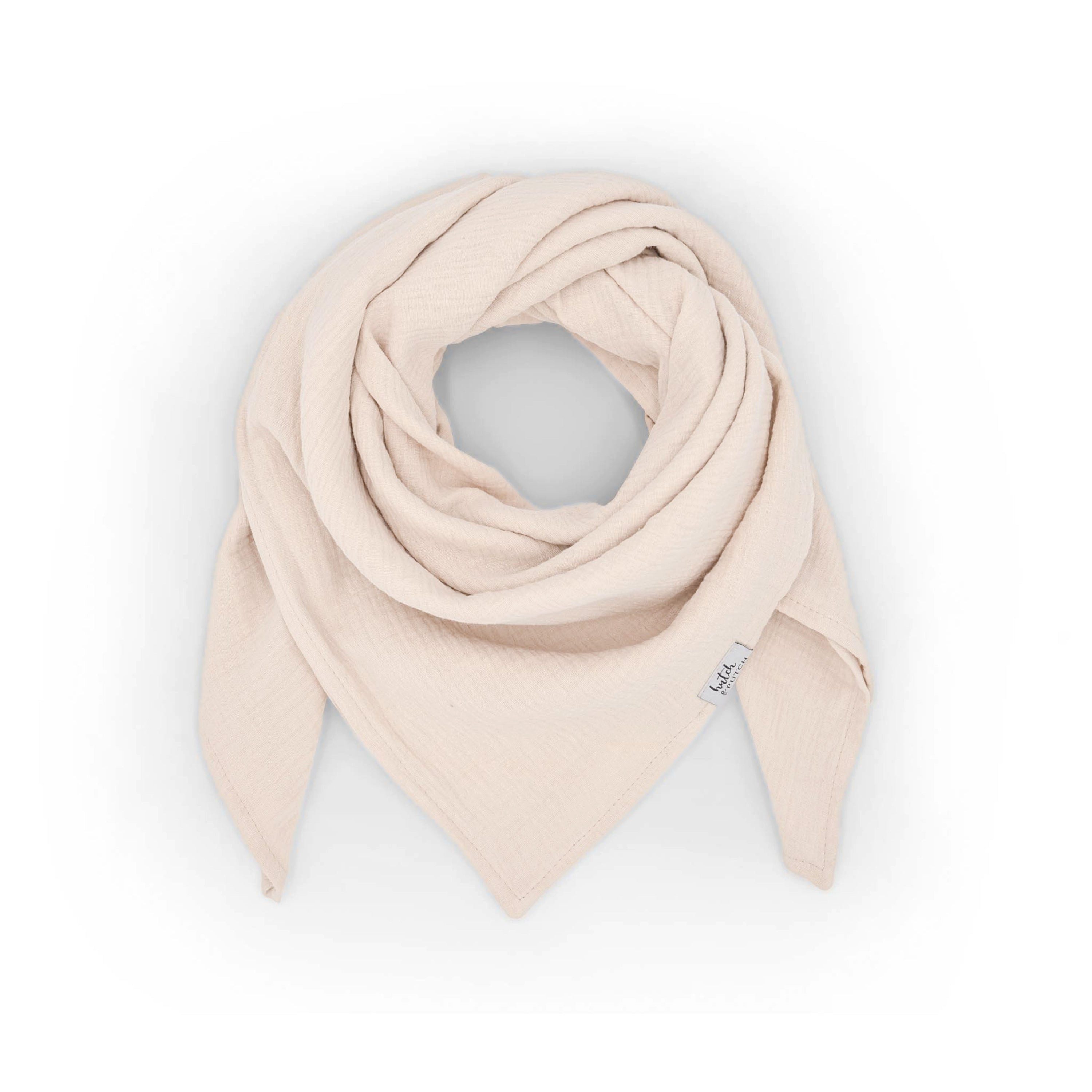 hutch&putch Halstuch Damen und Herren Musselin Schal Halstuch einfarbig 100% Bio-Baumwolle, (1-St), Kuschelig, Atmungsaktiv und Temperaturregulierend, Vegan