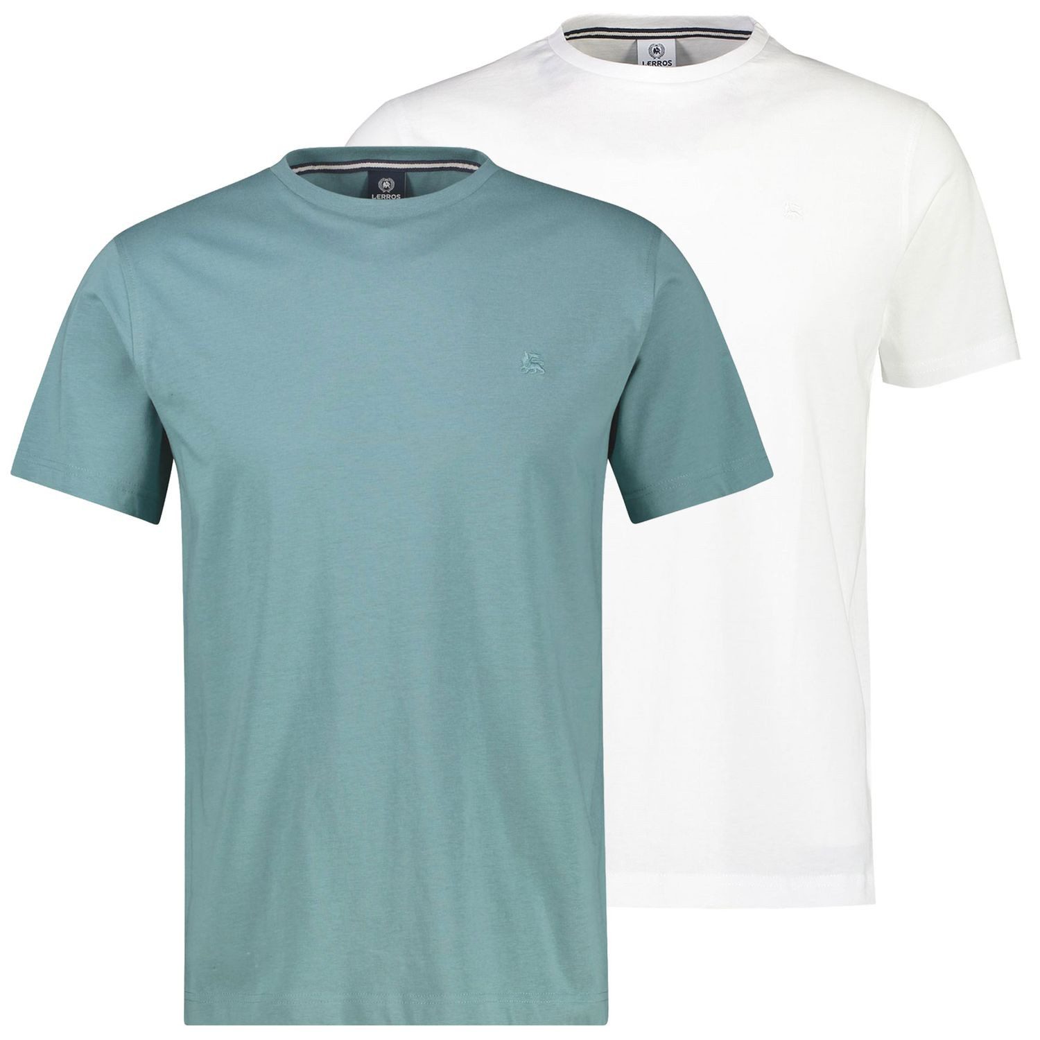 LERROS T-Shirt Basic in hochwertiger Qualität mit Logo Stickerei günstig online kaufen